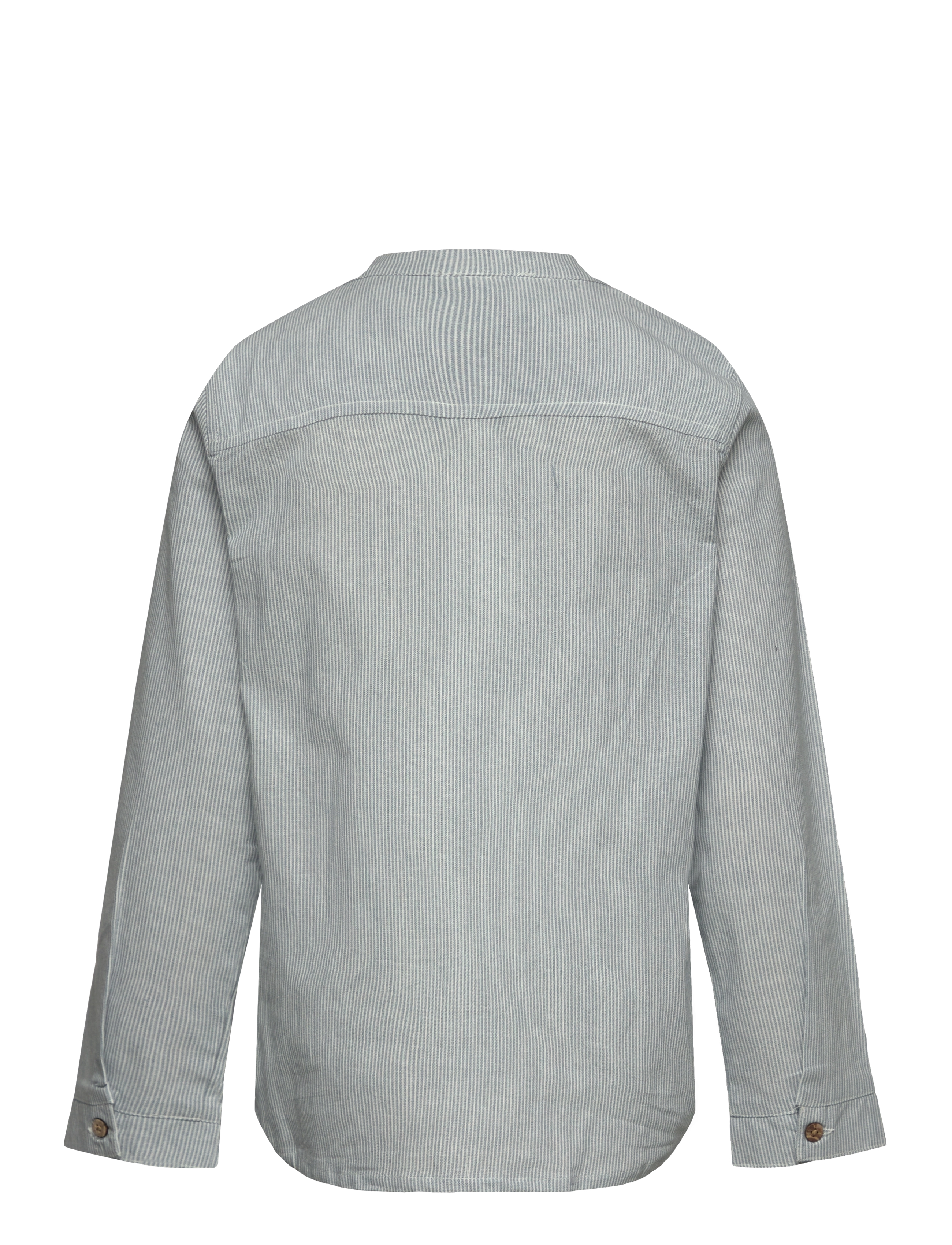 Huttelihut - Shirt LS Woven Stripe - citadel - 1