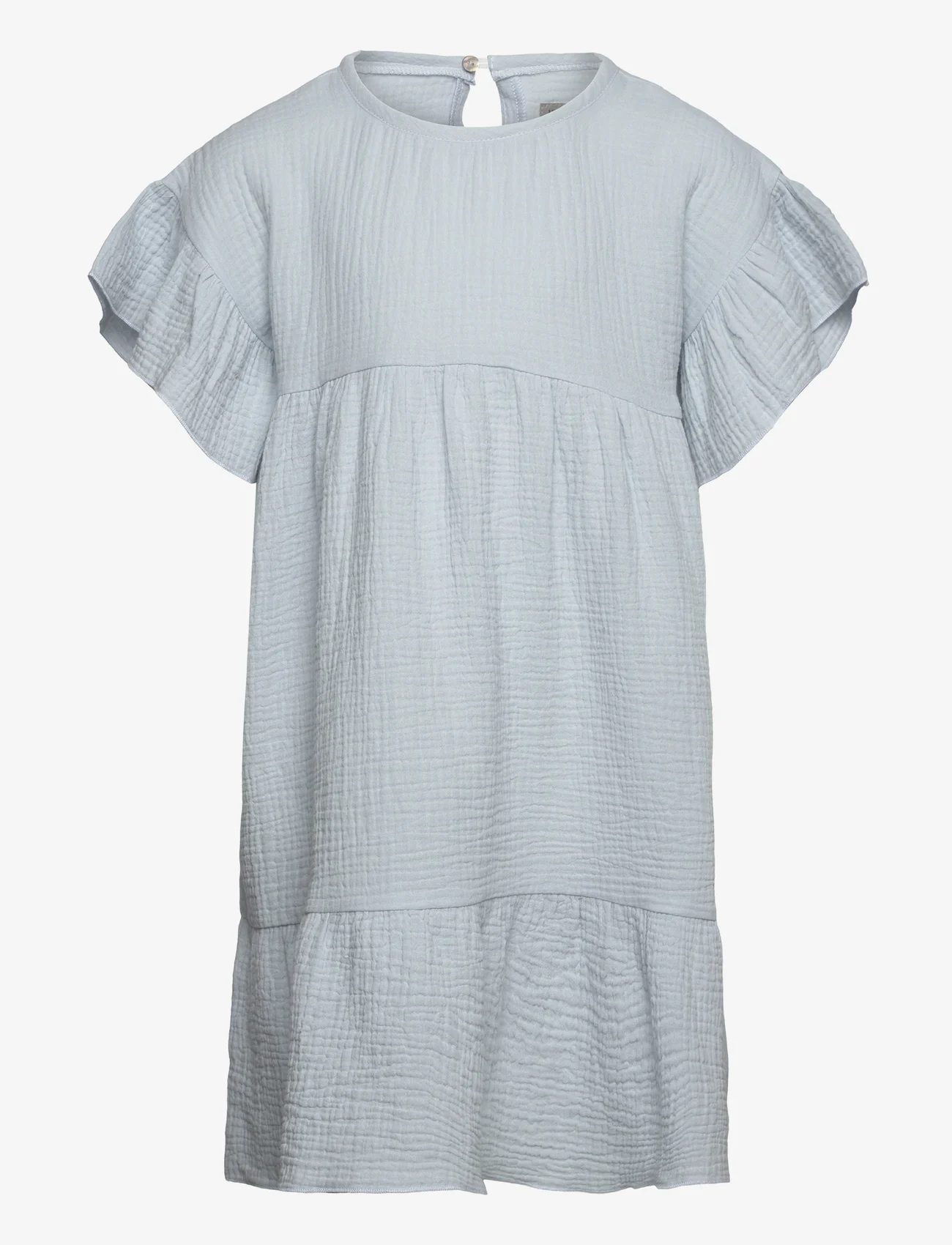 Huttelihut - Dress SS Muslin - short-sleeved casual dresses - celestial blue - 0
