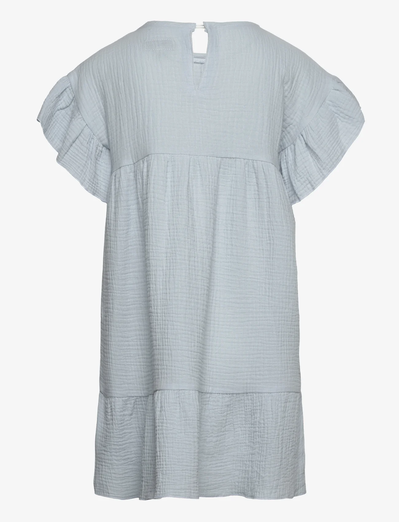 Huttelihut - Dress SS Muslin - short-sleeved casual dresses - celestial blue - 1