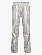 Pants Woven Stripe w. Lining - SILVER SAGE