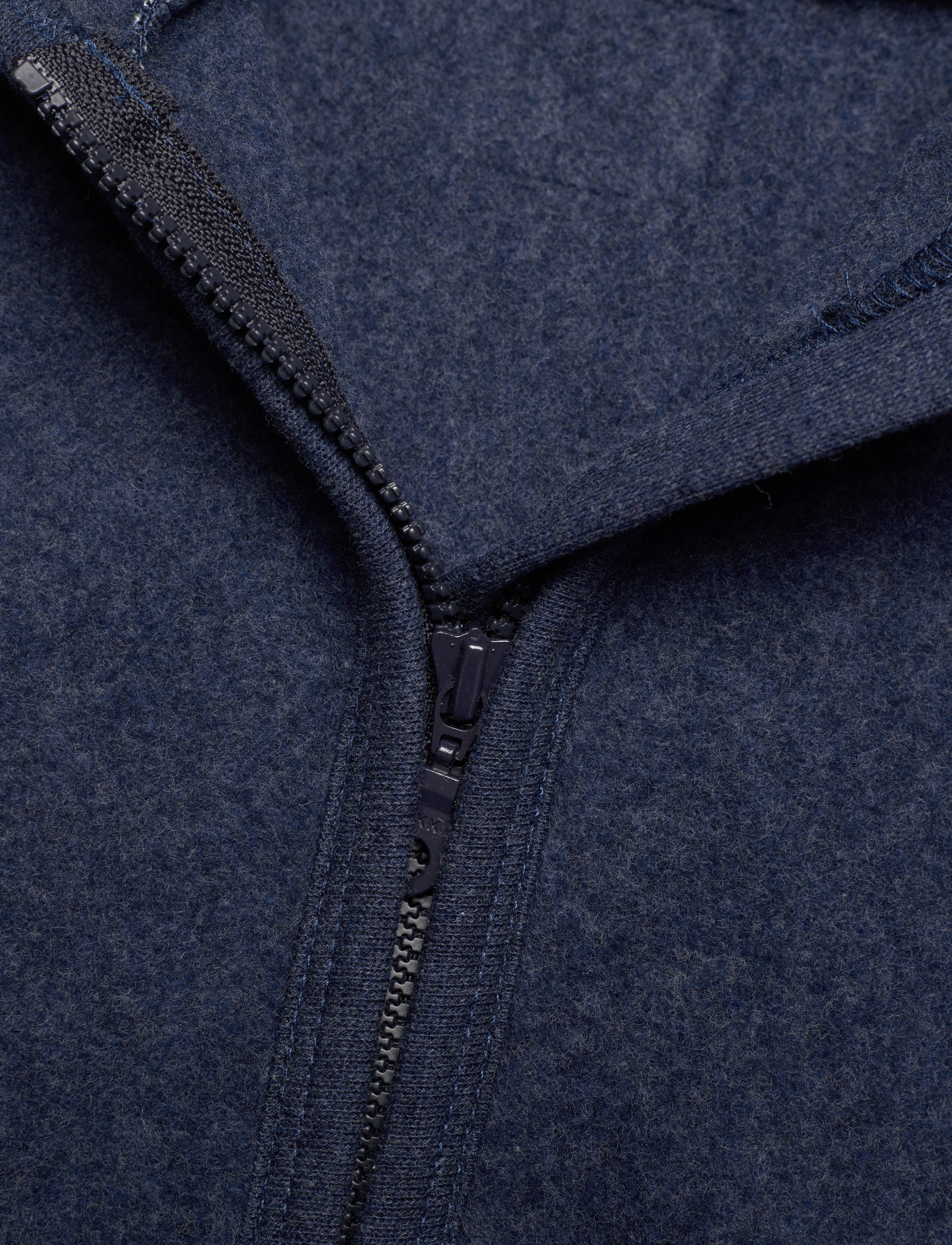 Huttelihut - Jacket Ears Cotton Fleece (S) - navy melange - 2