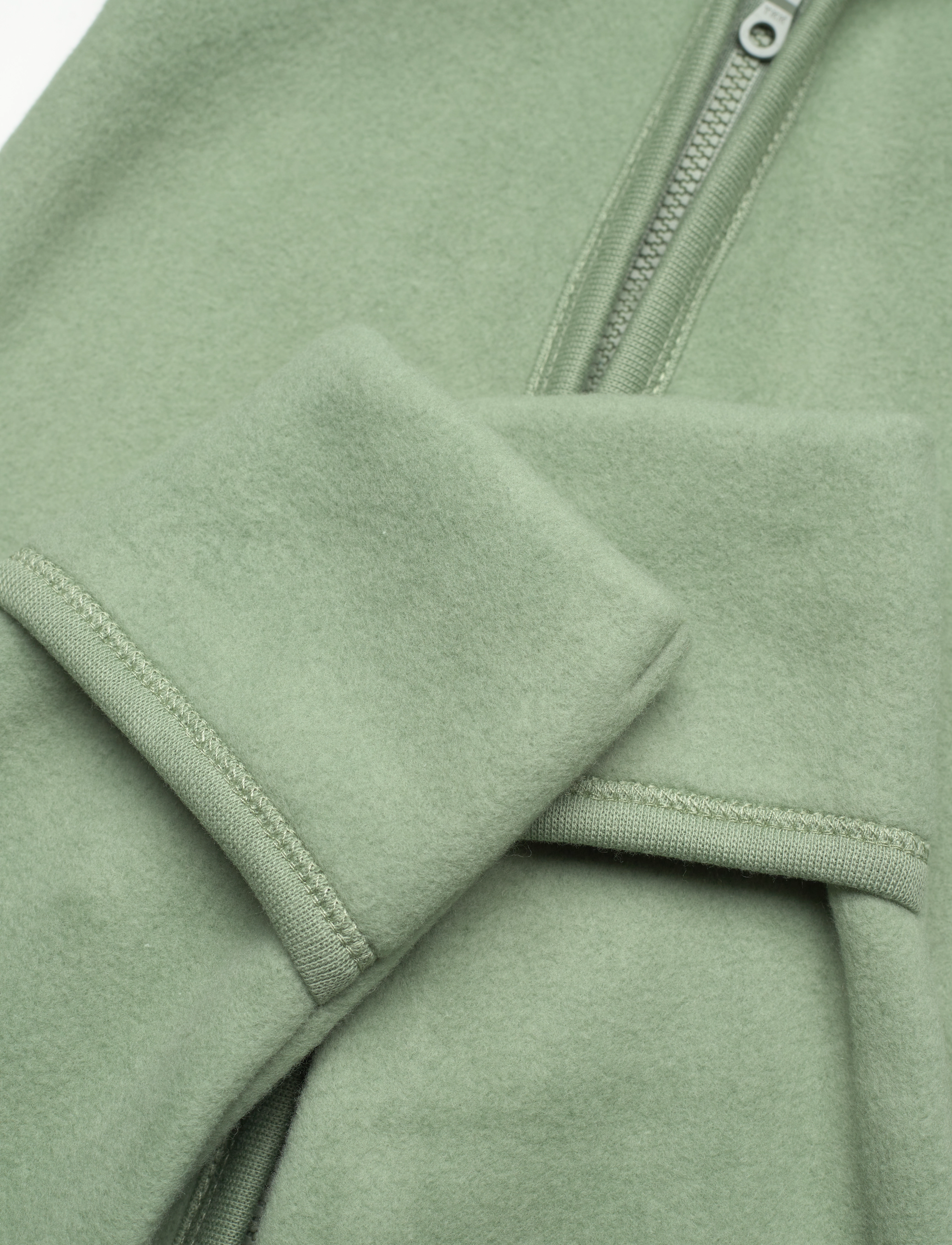 Huttelihut - Pram Suit Ears Cot. Fleece (S) - sea spray - 4