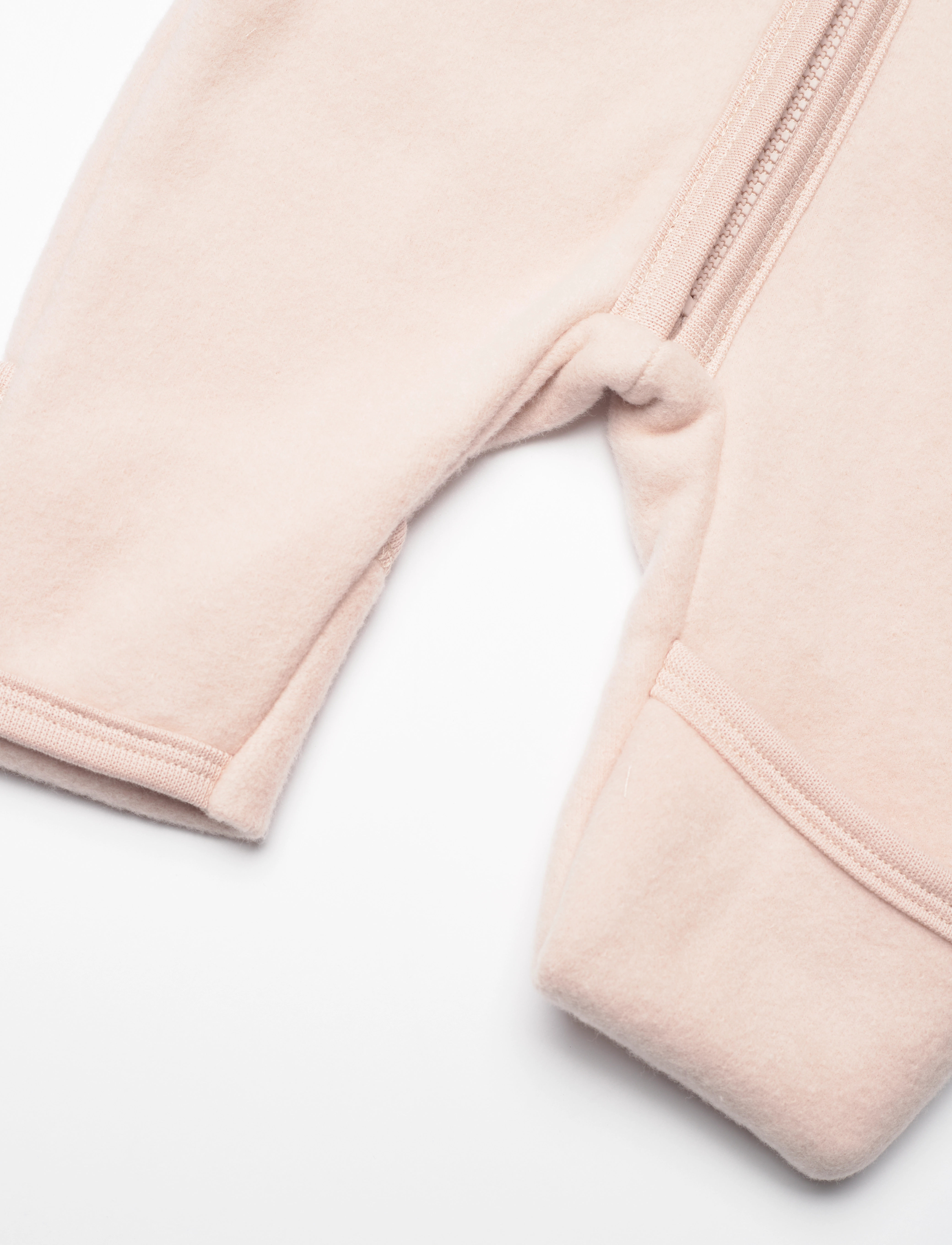 Huttelihut - Pram Suit Cotton Fleece (S) - almond peach - 4