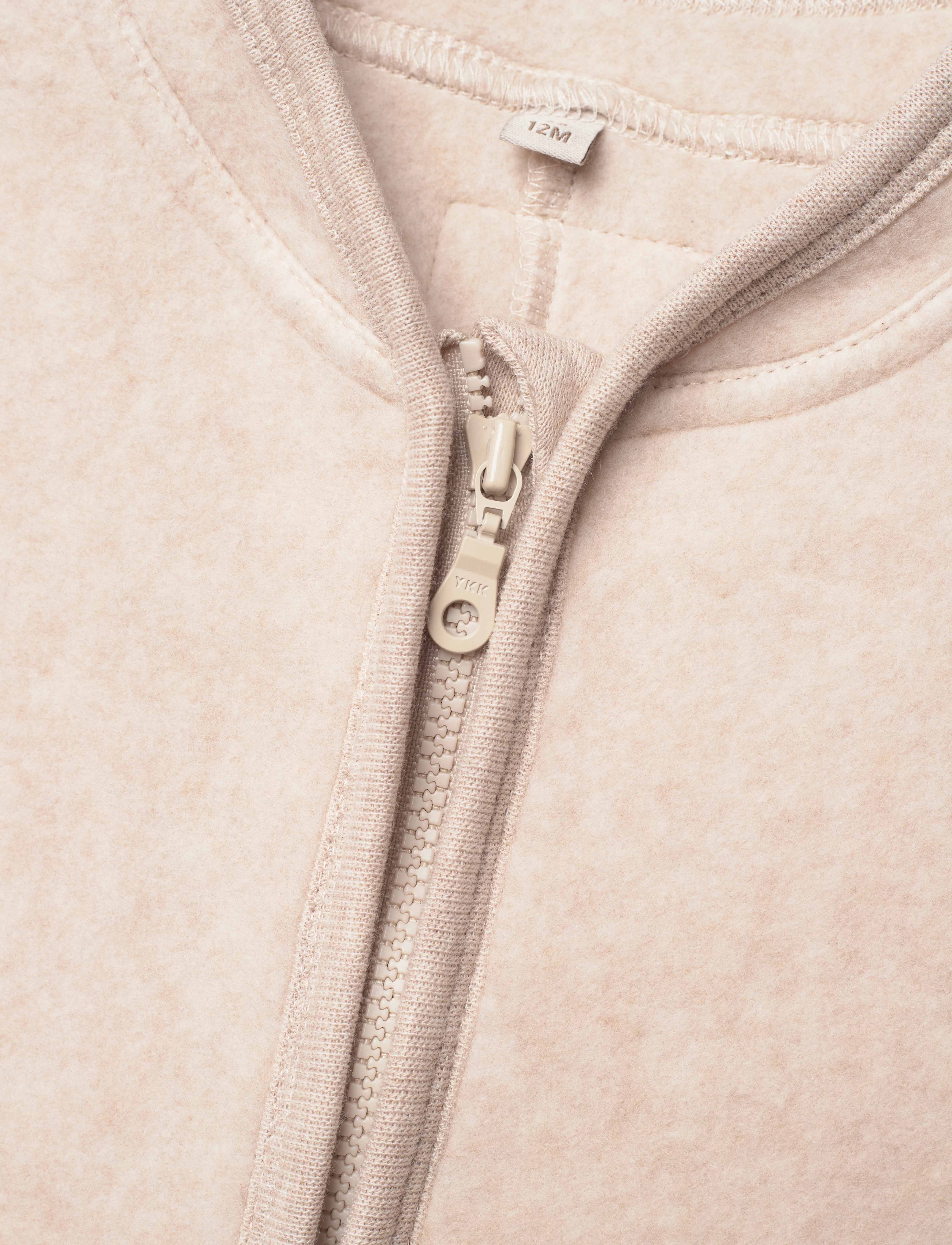 Huttelihut - Pram Suit Cotton Fleece  (M) - camel melange - 2