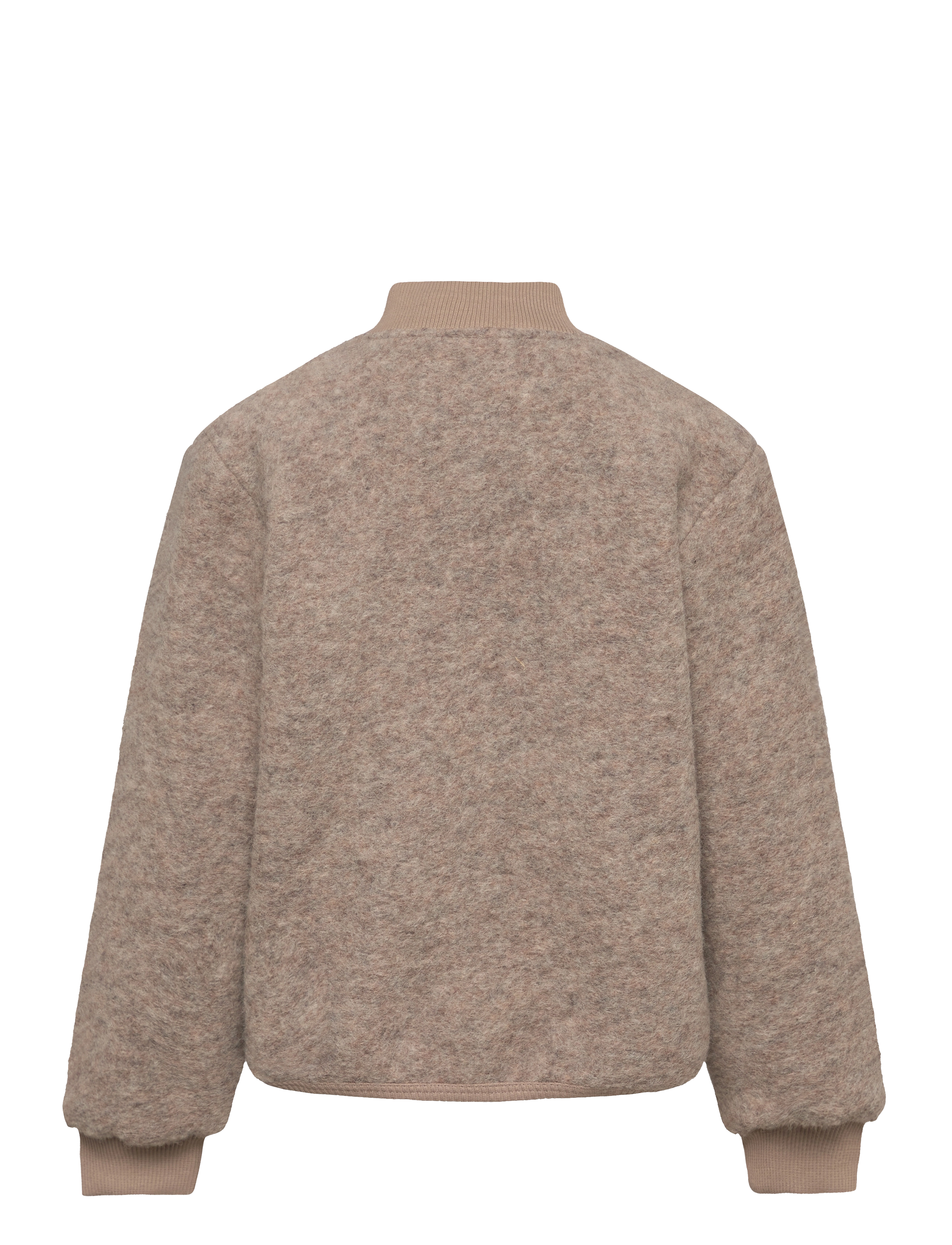 Huttelihut - Bomber Jacket Wool w. Lining - camel melange - 1