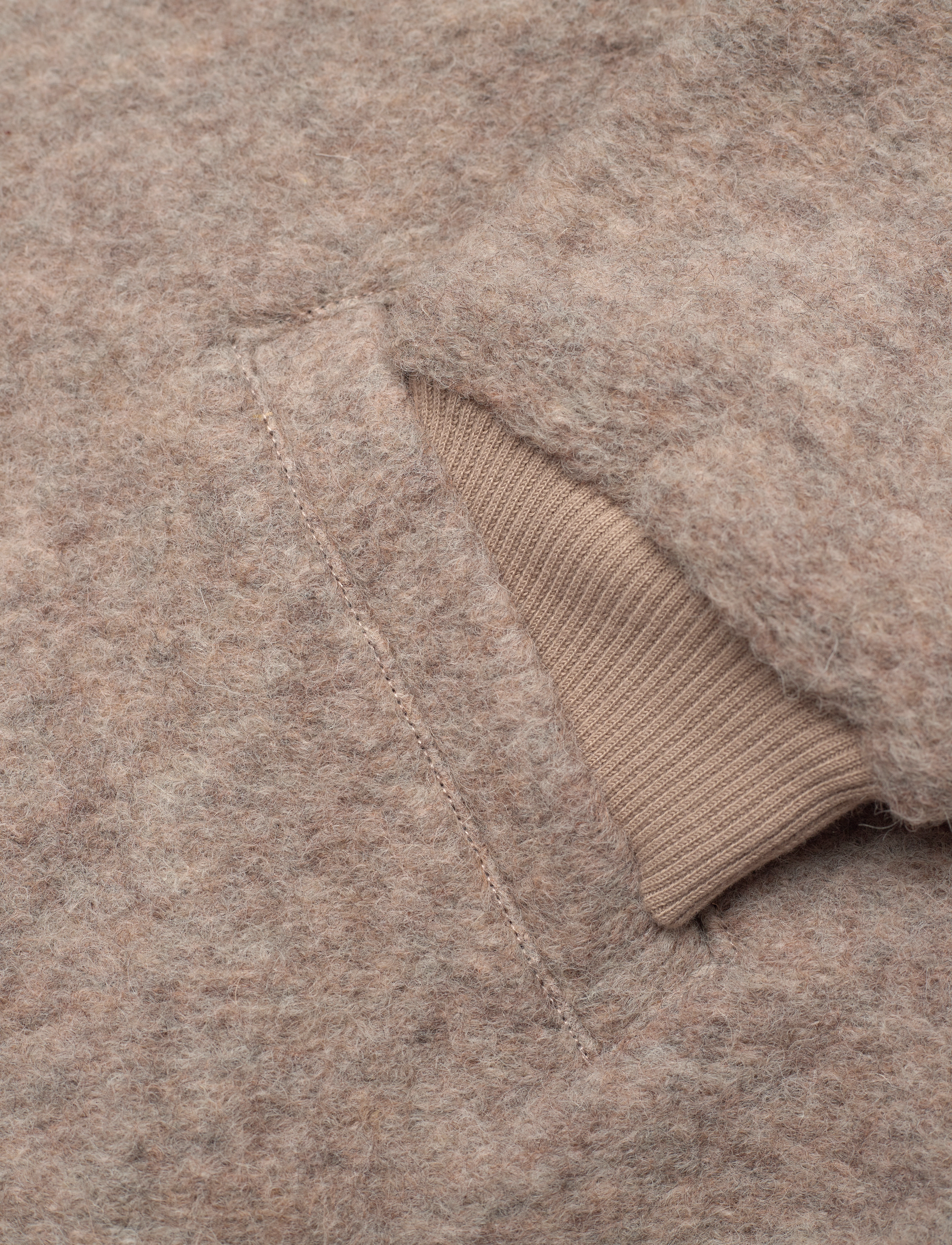 Huttelihut - Bomber Jacket Wool w. Lining - camel melange - 3