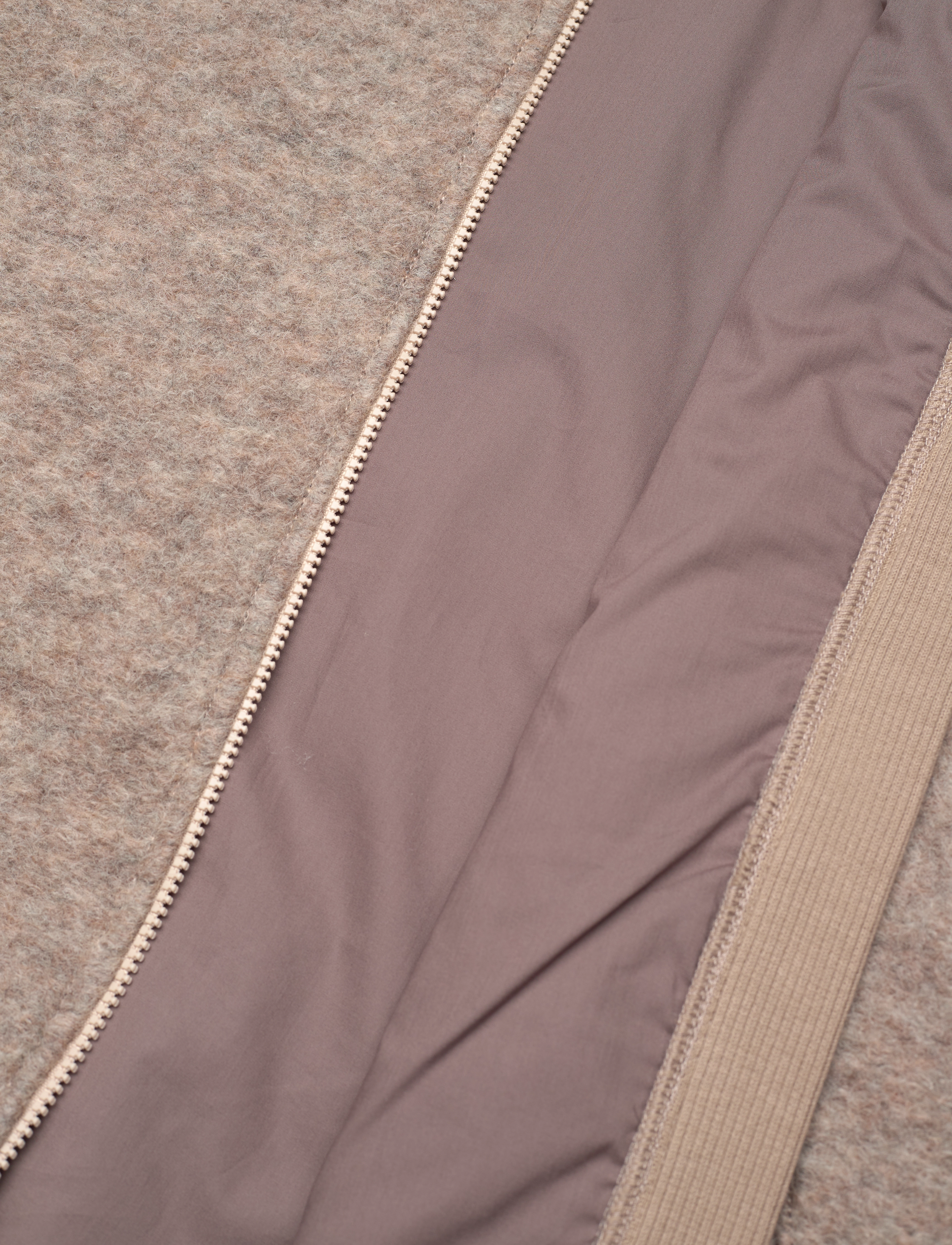 Huttelihut - Bomber Jacket Wool w. Lining - camel melange - 4