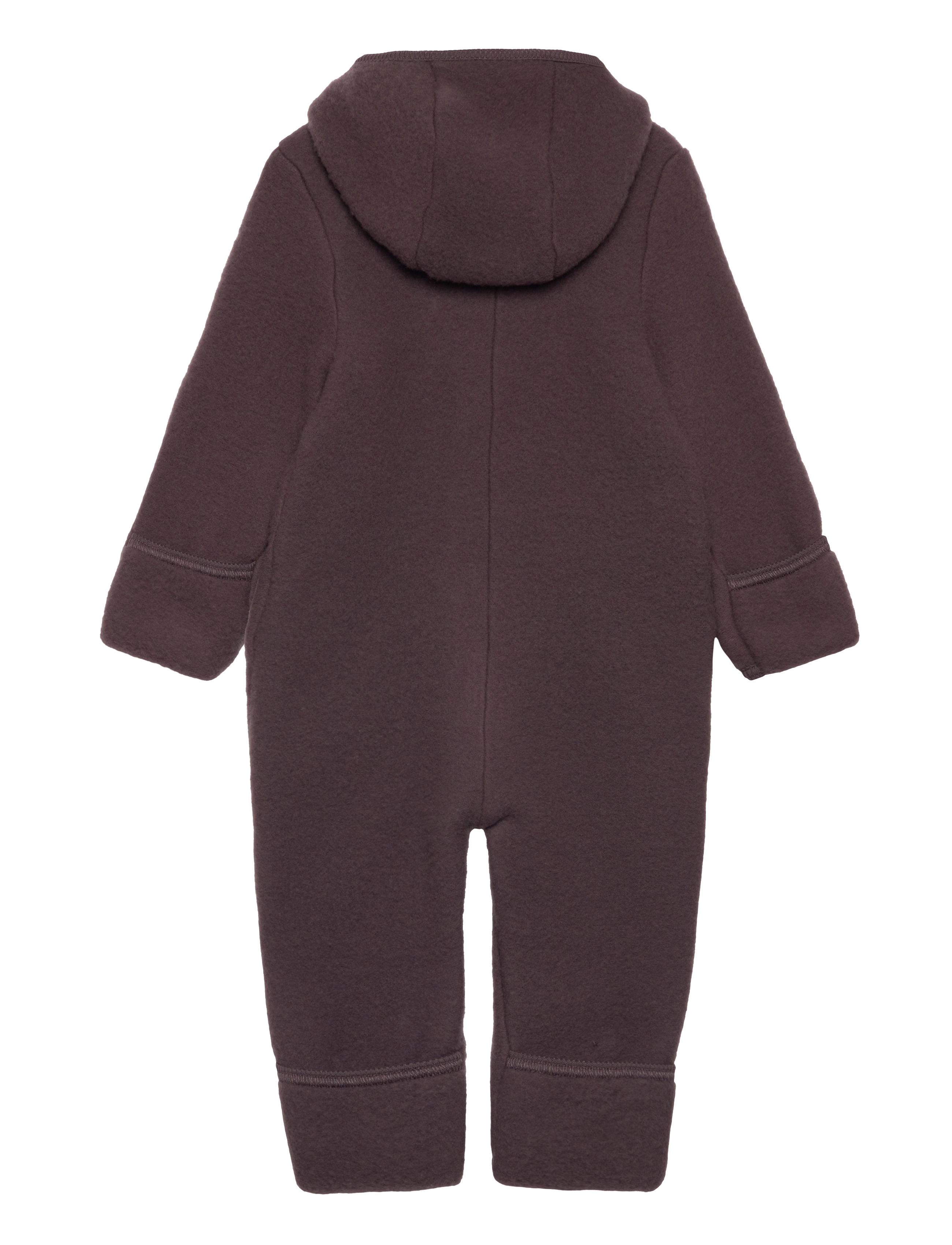 Huttelihut - Pram Suit Wool Fleece (S) - raisin - 1