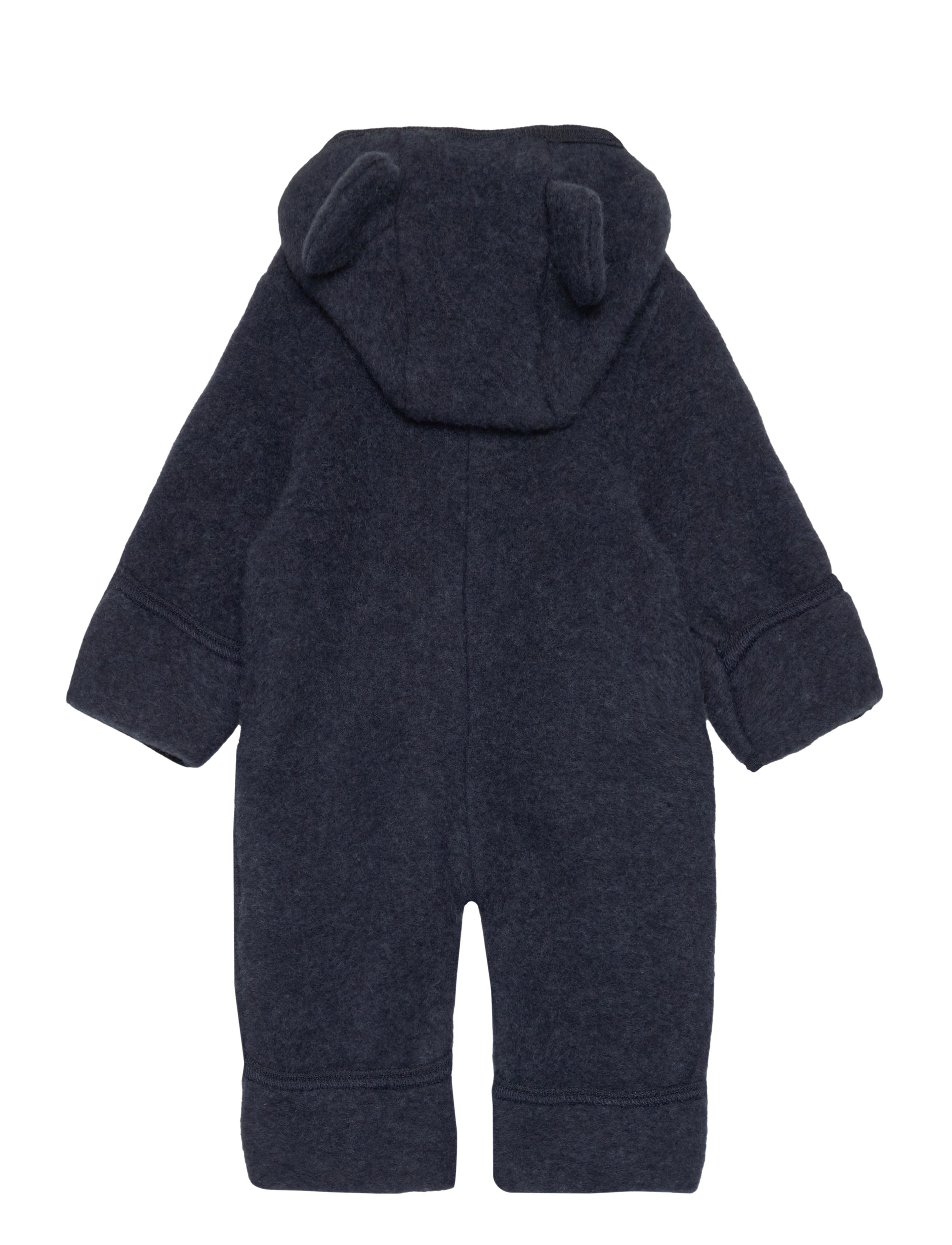 Huttelihut - Pram Suit Ears Wool Fleece (S) - navy - 1