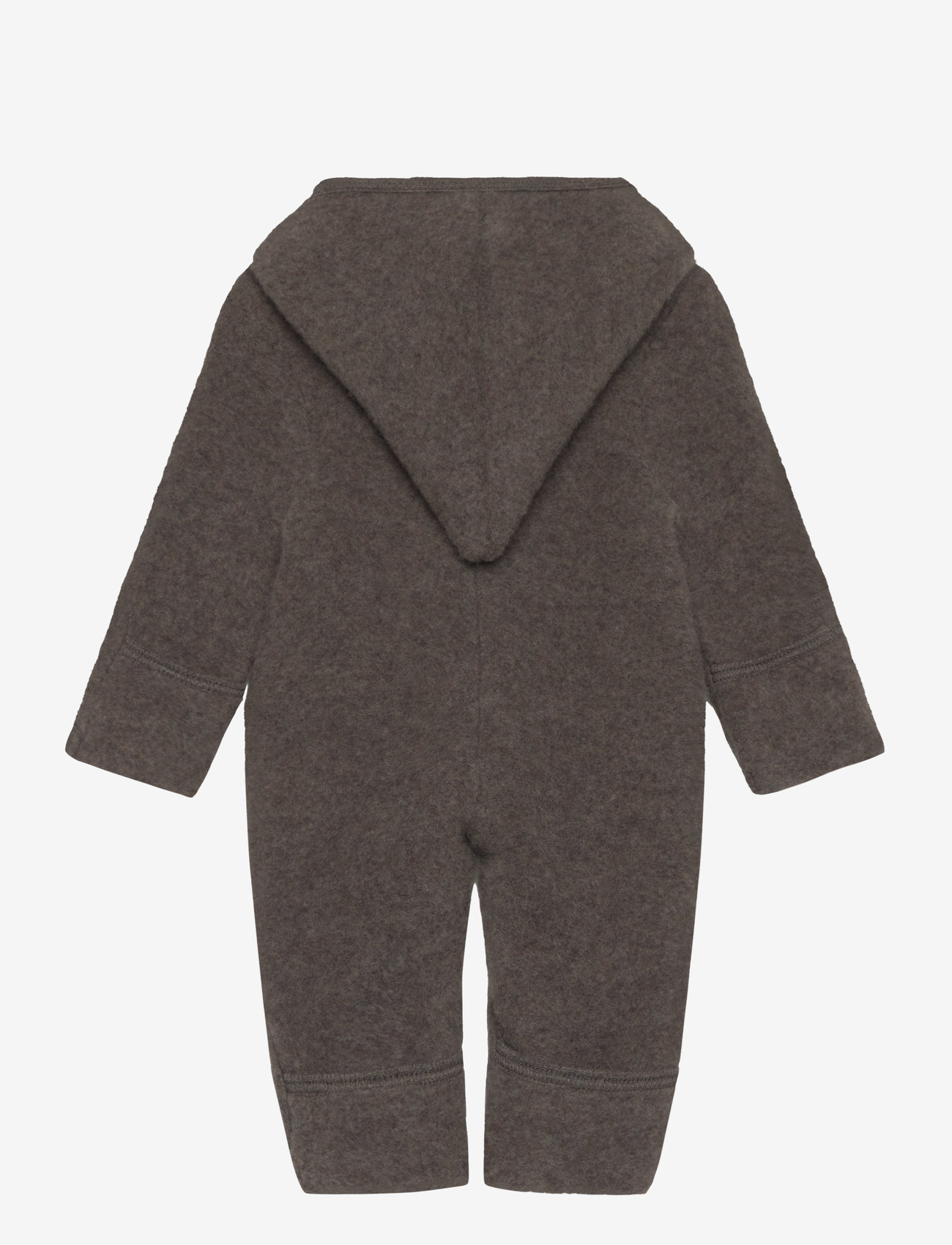 Huttelihut - Pram Suit Pixie Wool Fleece(S) - brown melange - 1