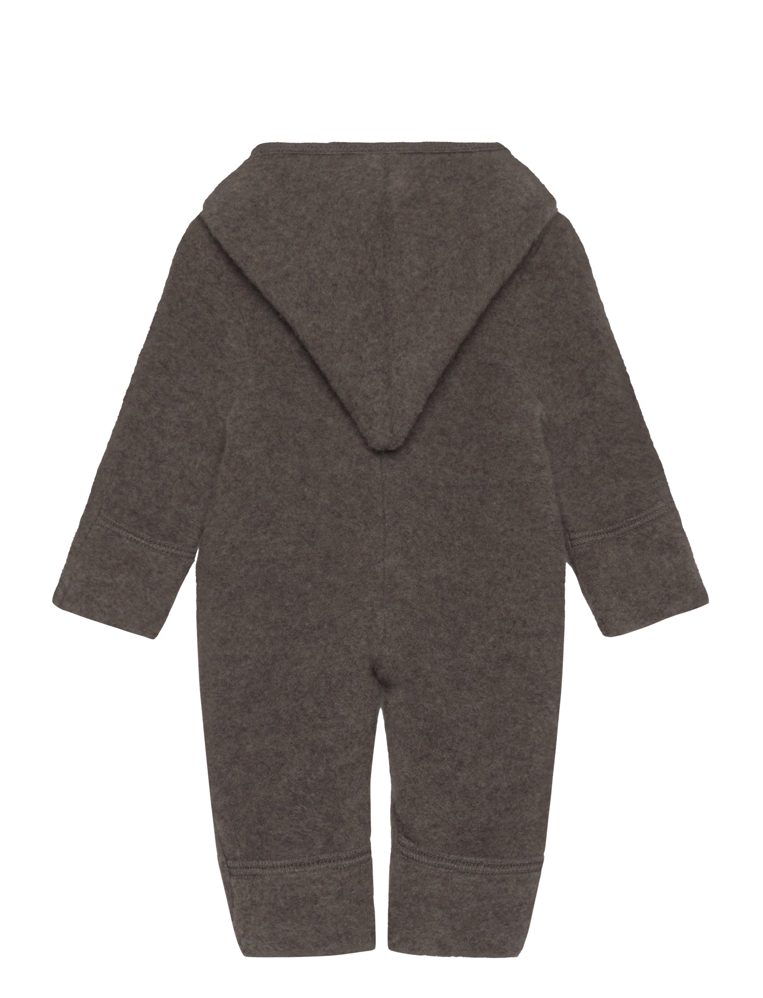 Huttelihut - Pram Suit Pixie Wool Fleece(S) - brown melange - 1