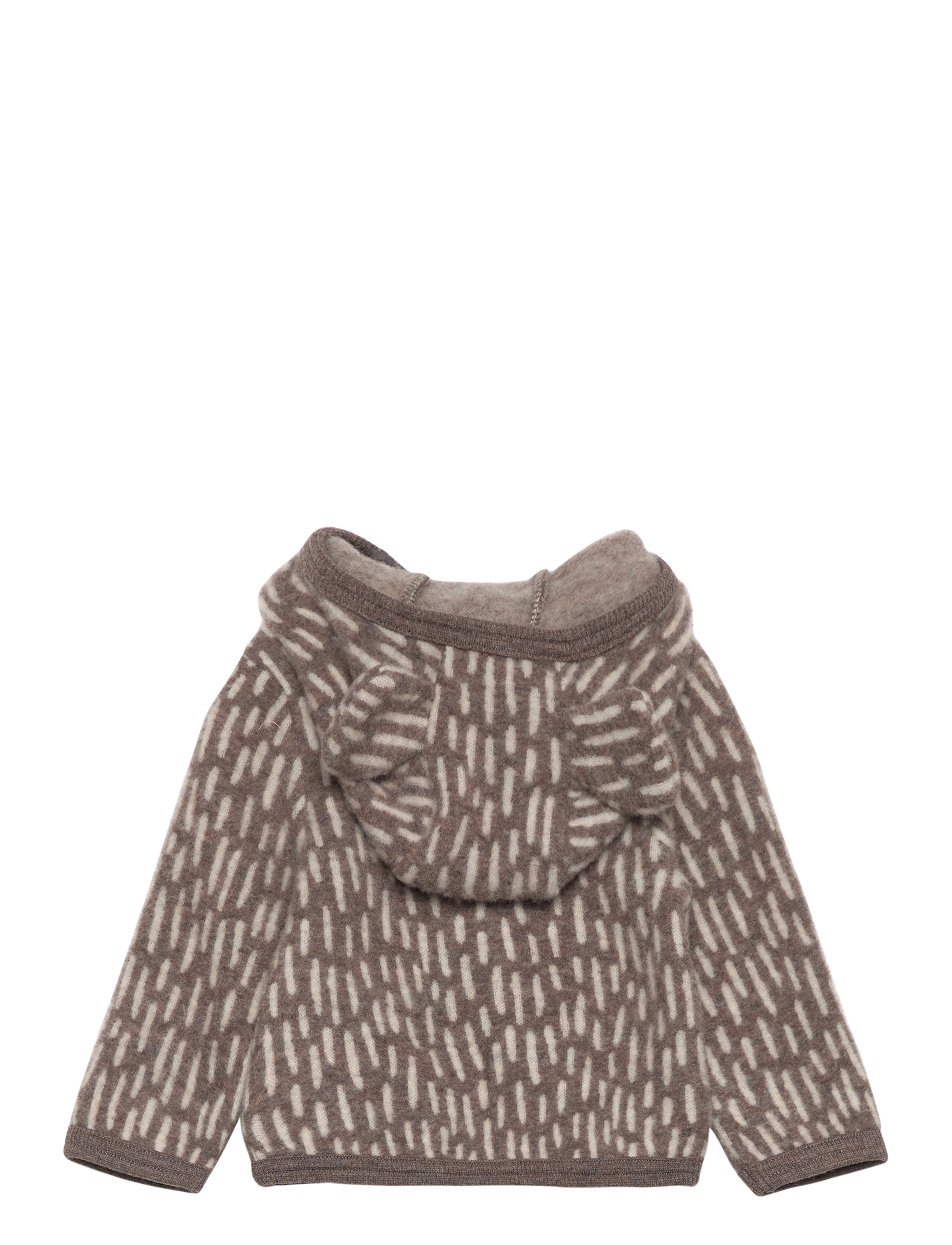 Huttelihut - Jacket Ears Wool Fleece (S) - morel - 1