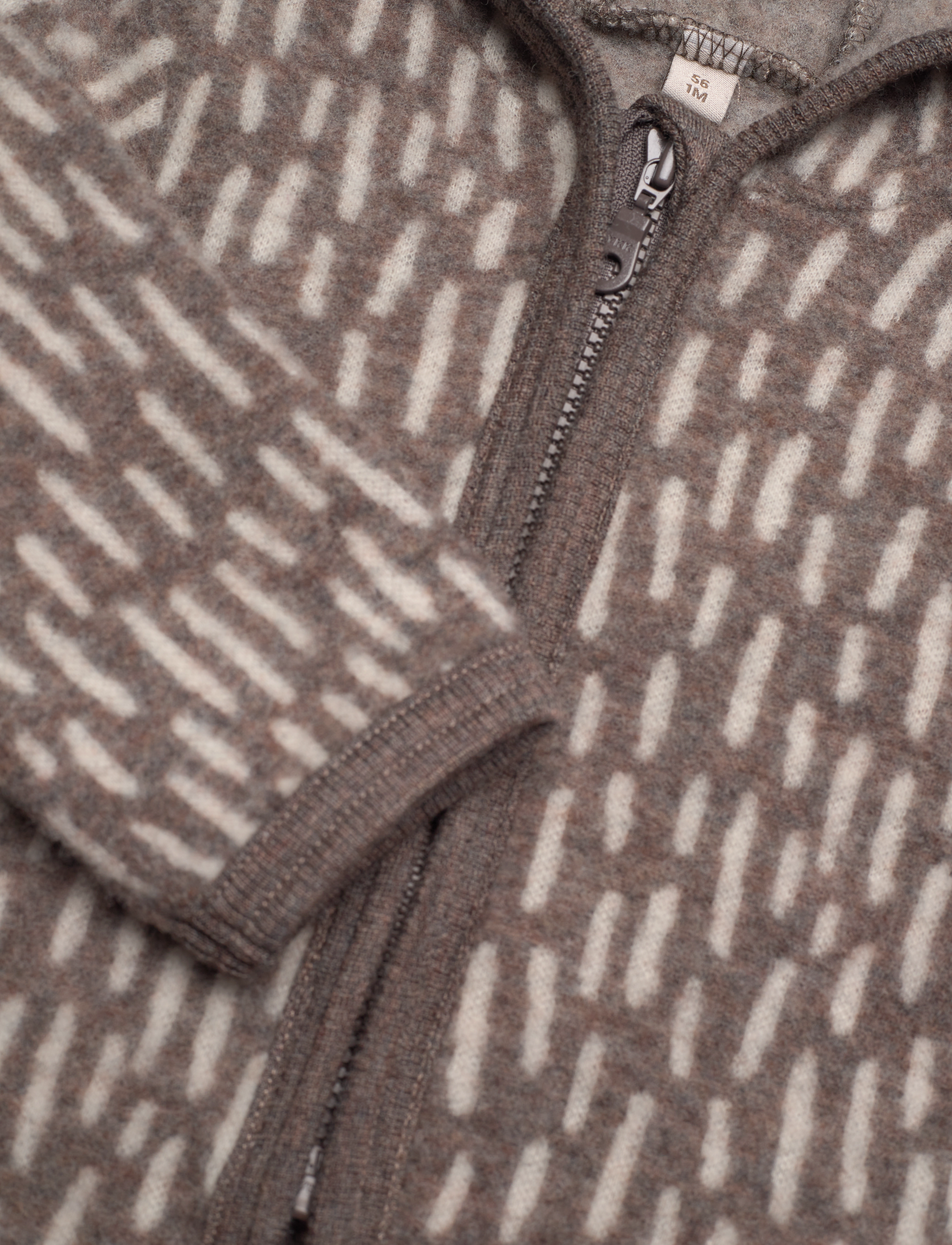 Huttelihut - Jacket Ears Wool Fleece (S) - morel - 2
