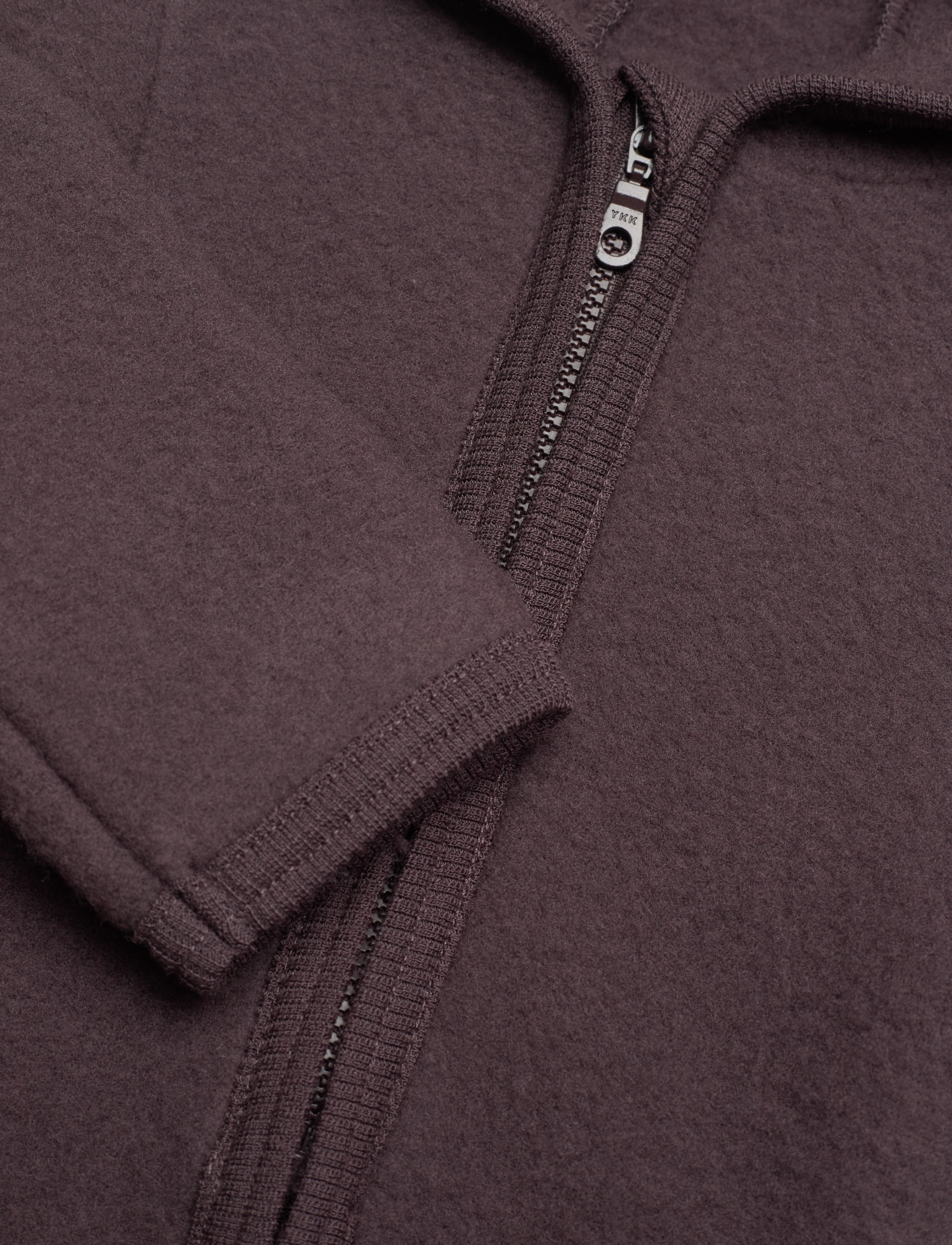 Huttelihut - Jacket Ears Wool Fleece (S) - raisin - 2