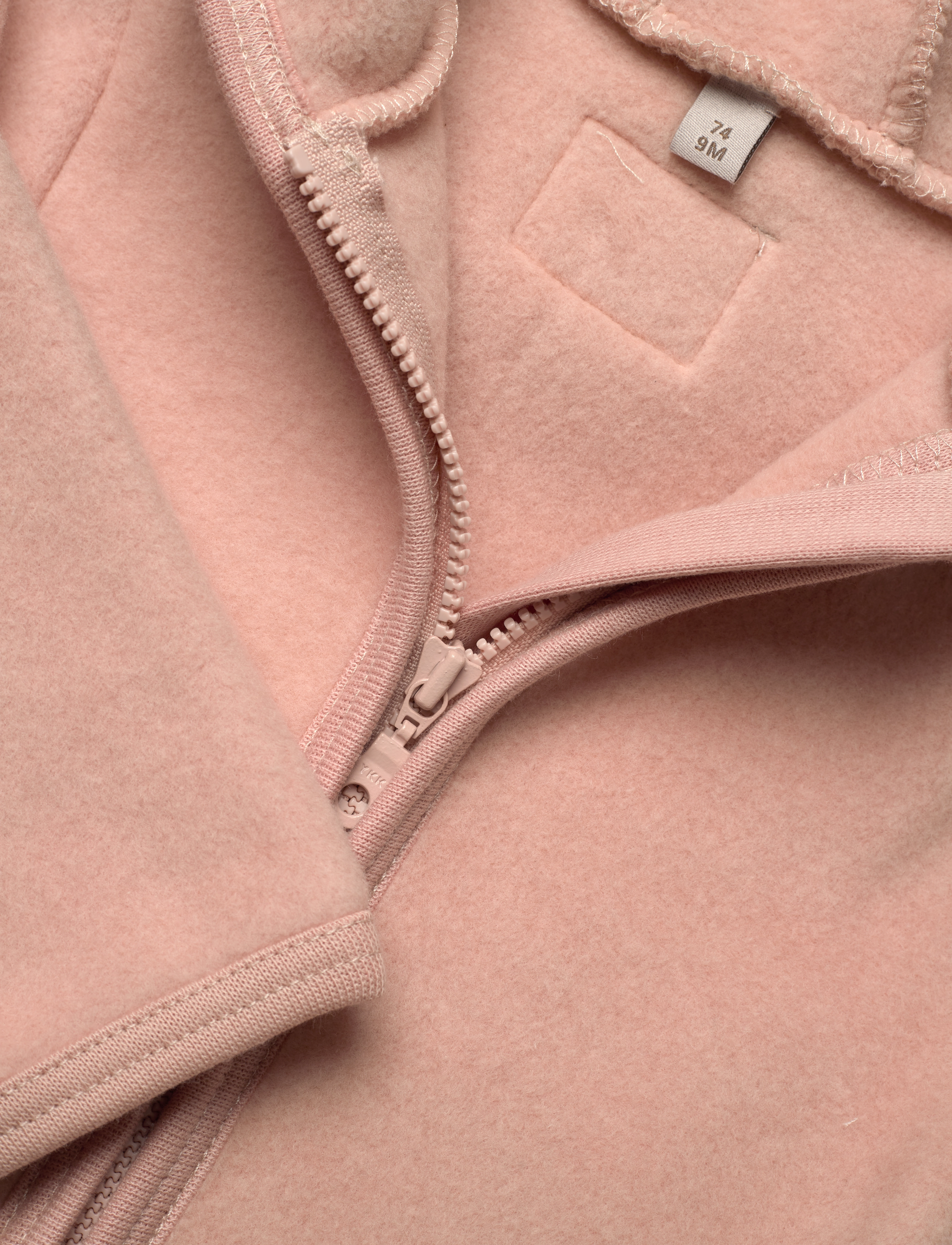Huttelihut - Jacket Ears Cotton Fleece (S) - mahogany rose - 2