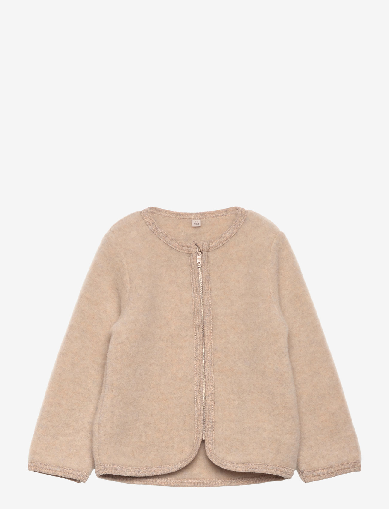 Huttelihut - Jacket Wool Fleece (M) - camel melange - 0