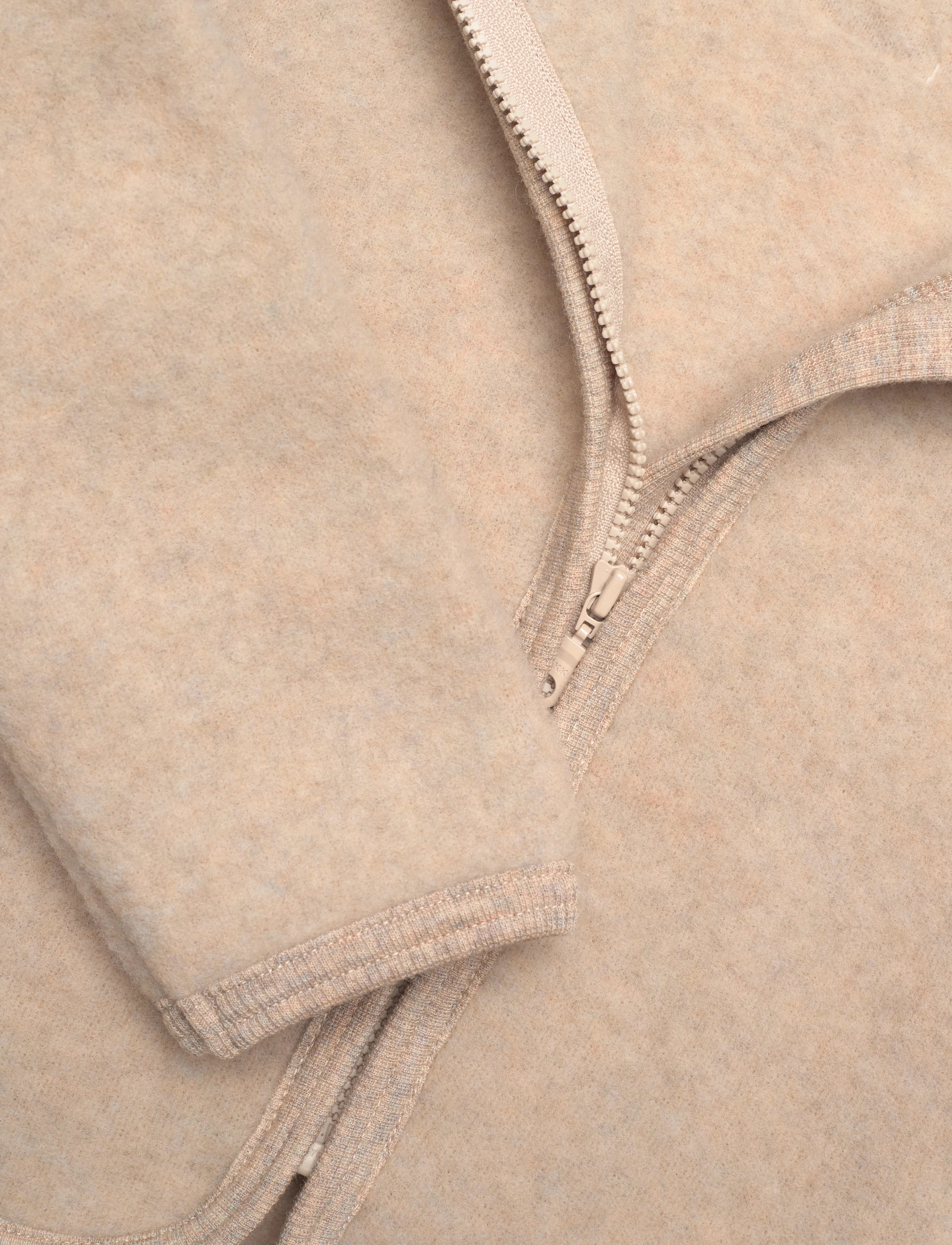 Huttelihut - Jacket Wool Fleece (M) - camel melange - 2