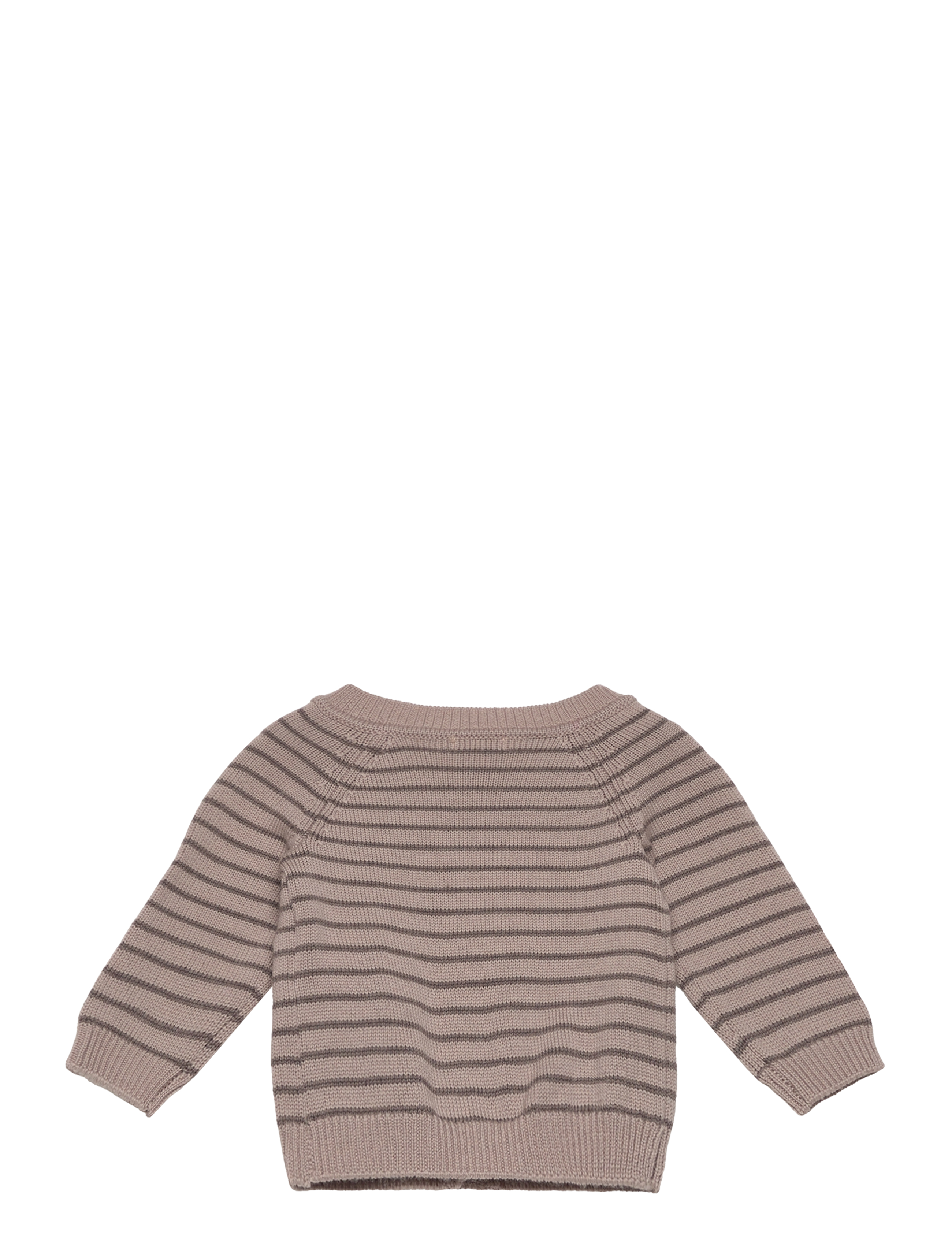 Huttelihut - Cardigan Wool Knit Stripe - light taupe - 1