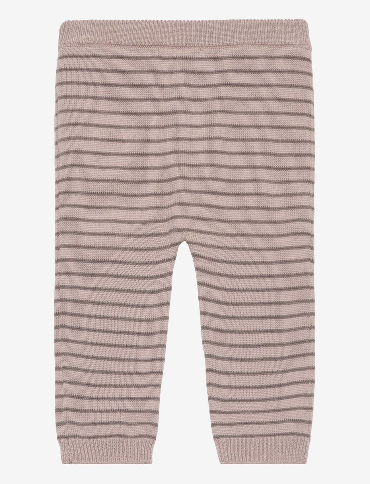 Huttelihut - Pants Wool Knit Stripe - light taupe - 1