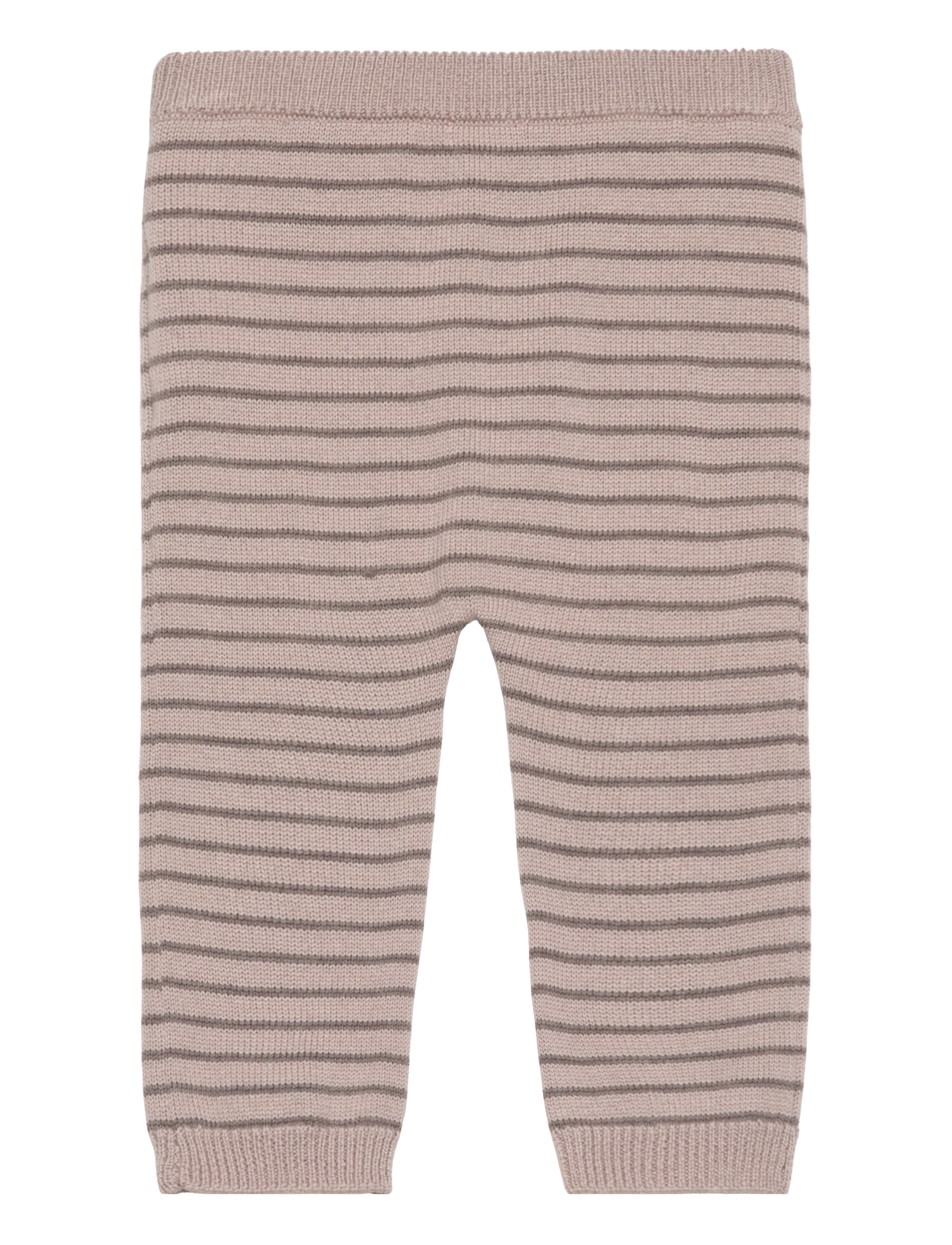 Huttelihut - Pants Wool Knit Stripe - light taupe - 1