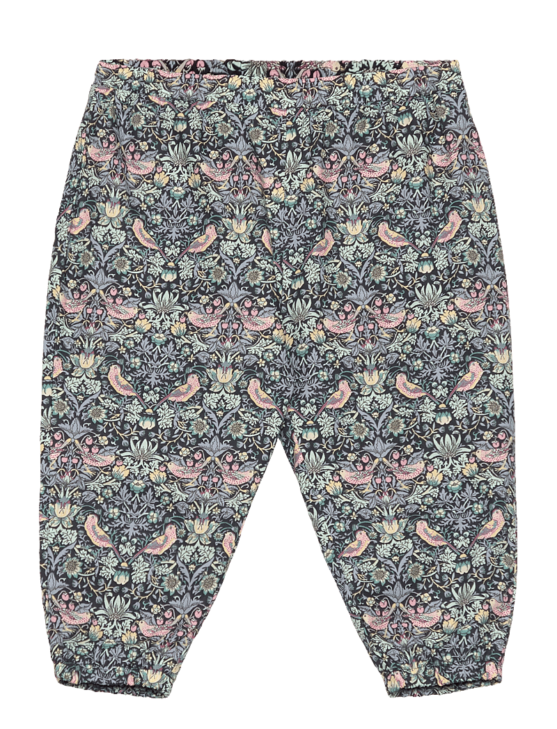 Huttelihut - Pants in Liberty Fabric w. Lin - sweatpants - dark navy - 0