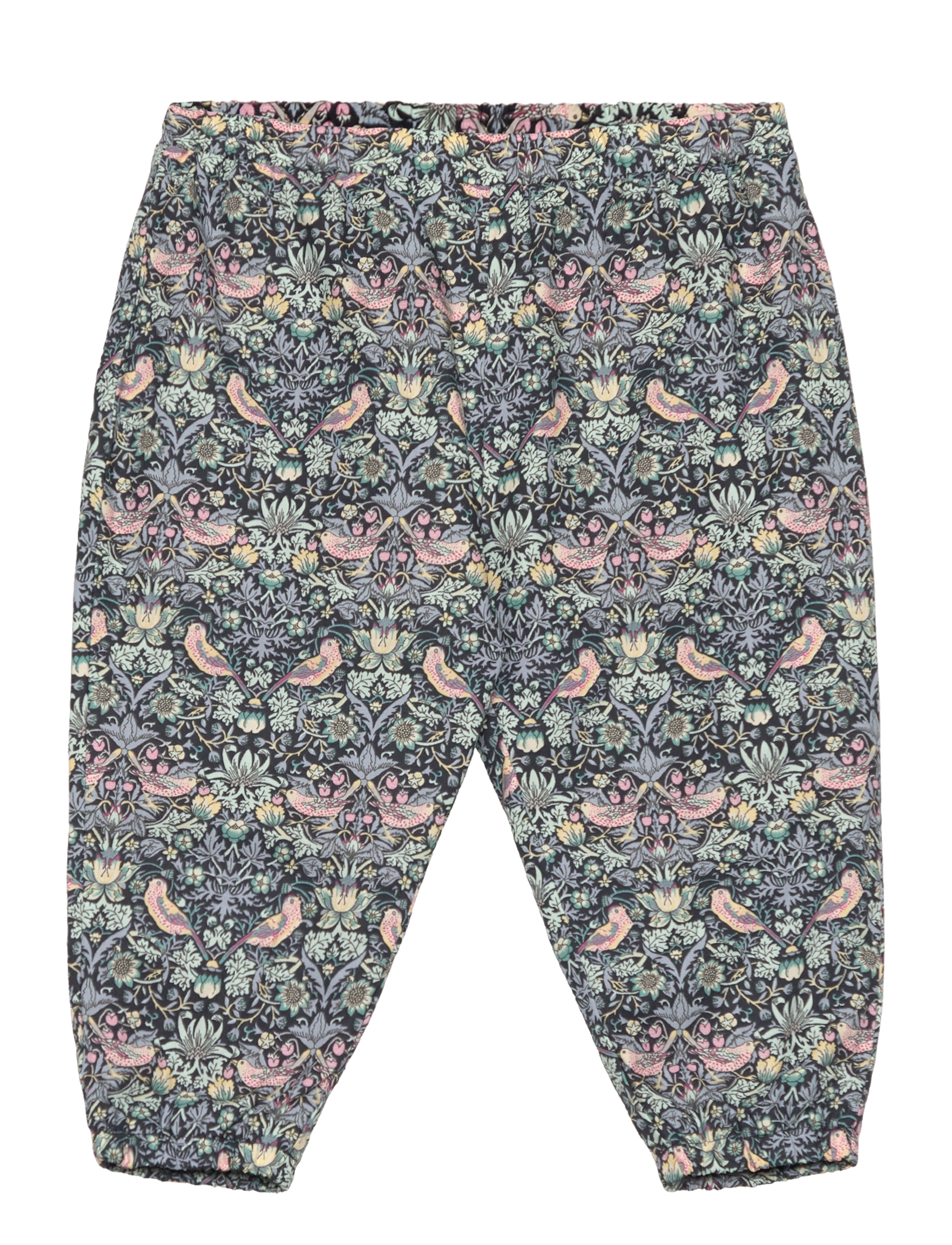 Huttelihut - Pants in Liberty Fabric w. Lin - joggings - dark navy - 0