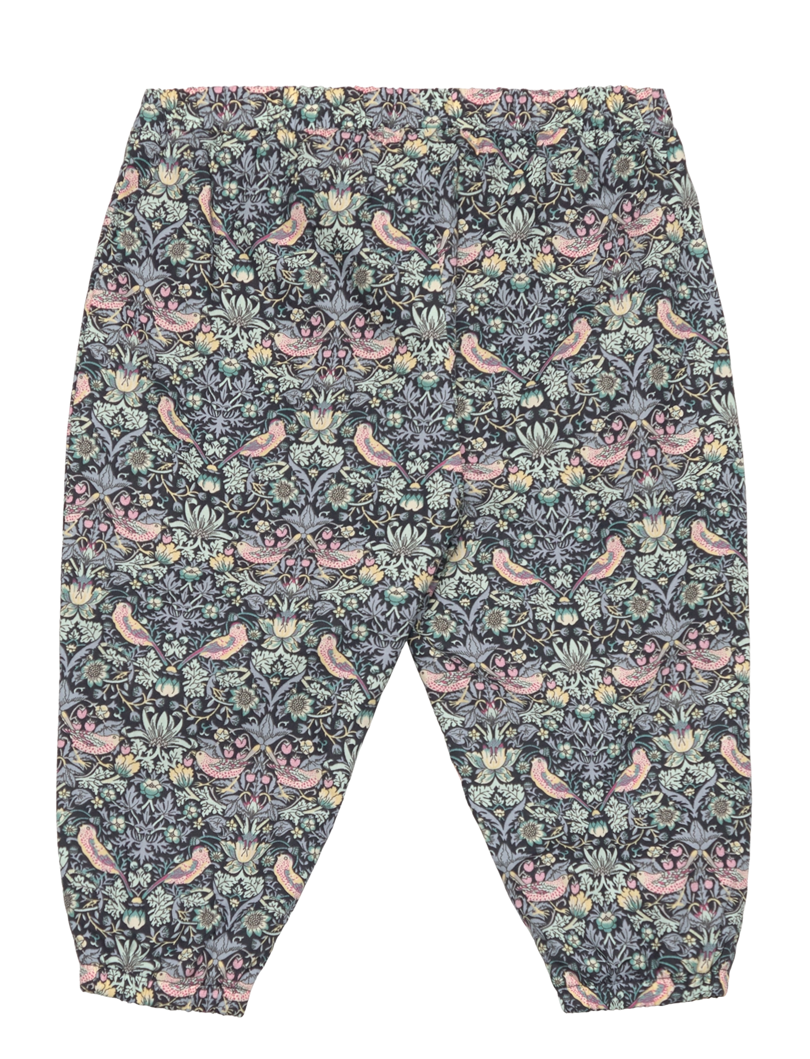 Huttelihut - Pants in Liberty Fabric w. Lin - joggings - dark navy - 1