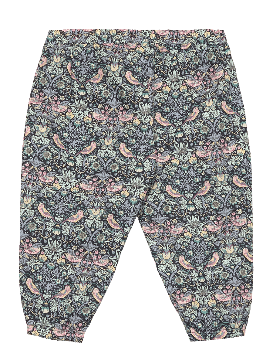 Huttelihut - Pants in Liberty Fabric w. Lin - jogginghosen - dark navy - 1