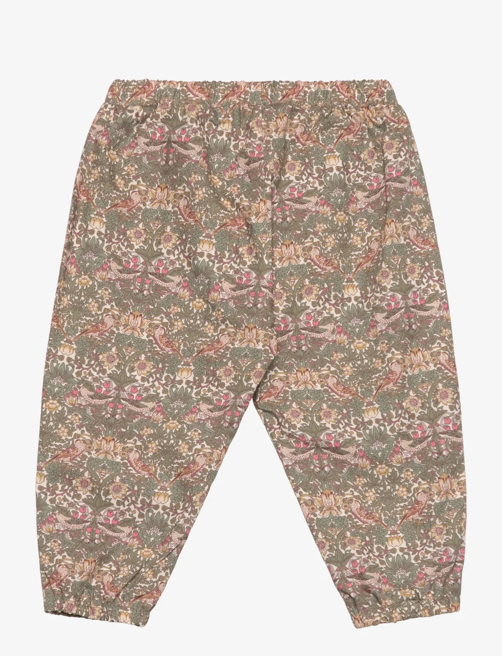 Huttelihut - Pants in Liberty Fabric w. Lin - sweatpants - deep lichen green - 1