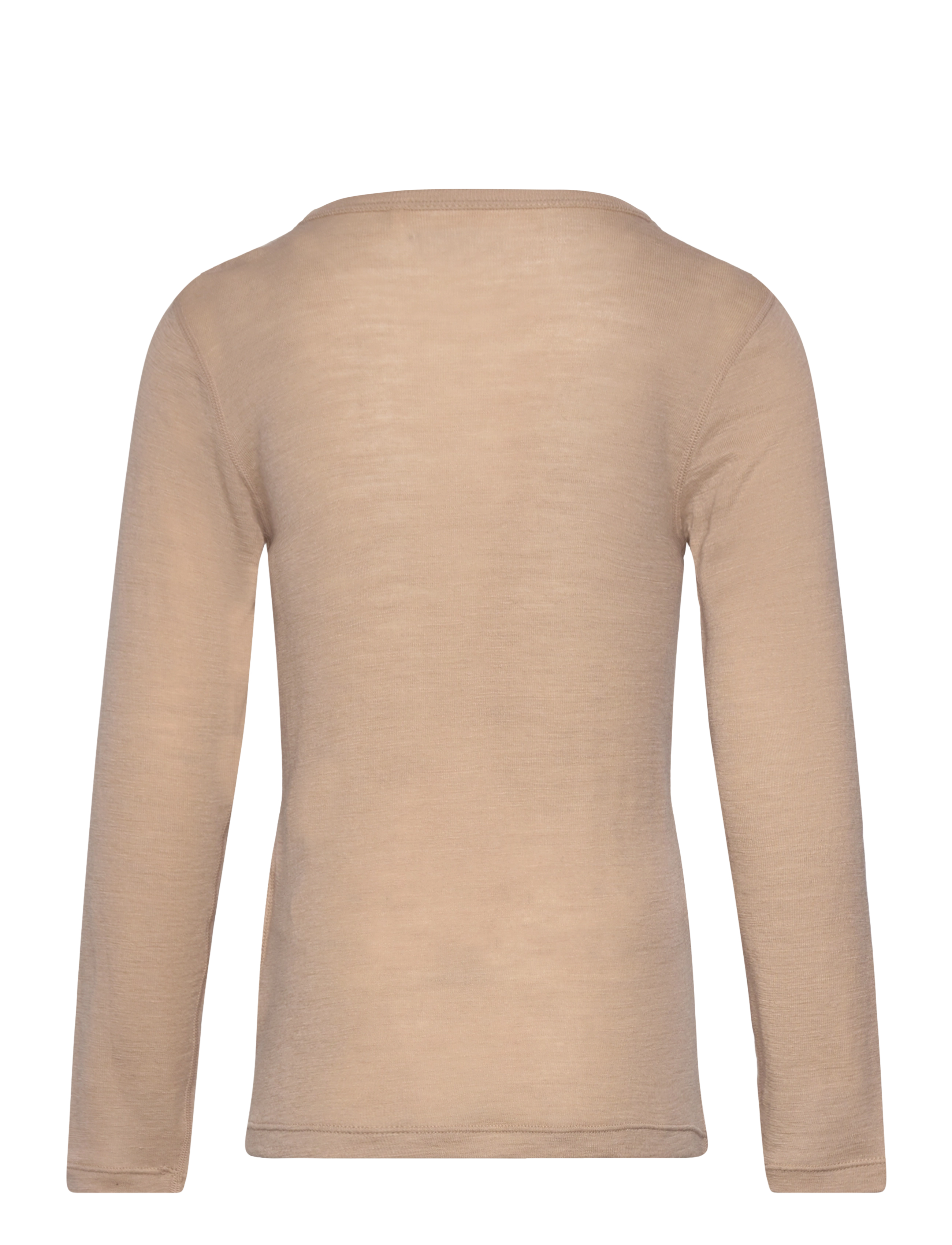 Huttelihut - T-Shirt LS Wool - light taupe - 1