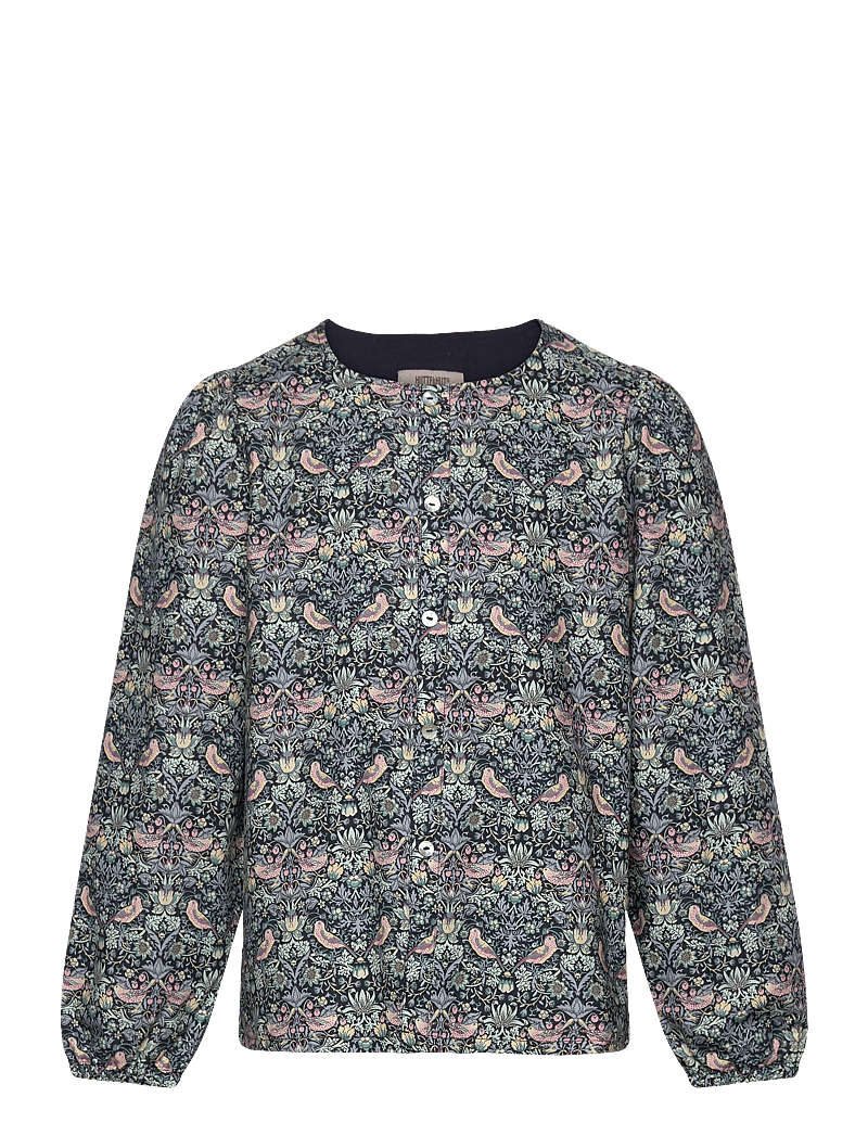 Huttelihut - Blouse in Liberty Fabric - pluusid ja tuunikad - dark navy - 0
