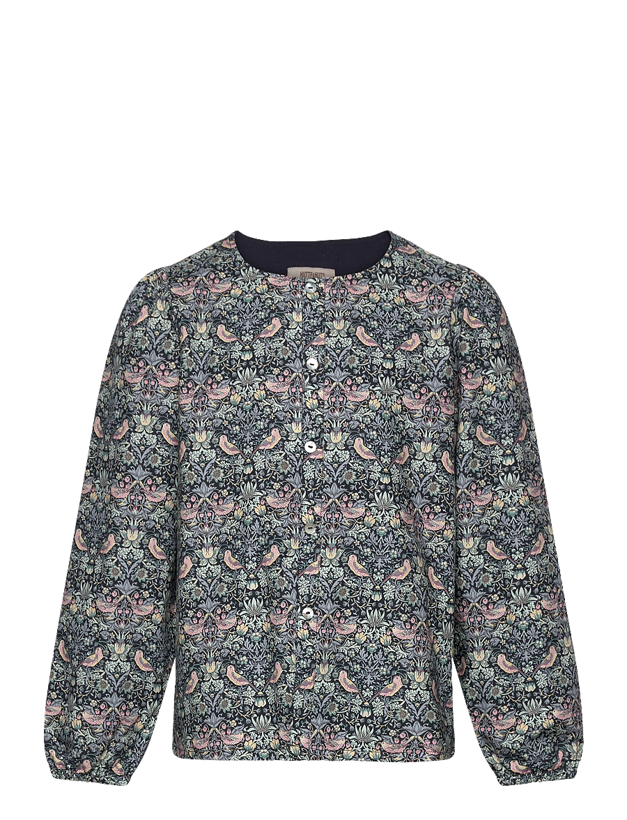 Huttelihut - Blouse in Liberty Fabric - blusen & tuniken - dark navy - 0