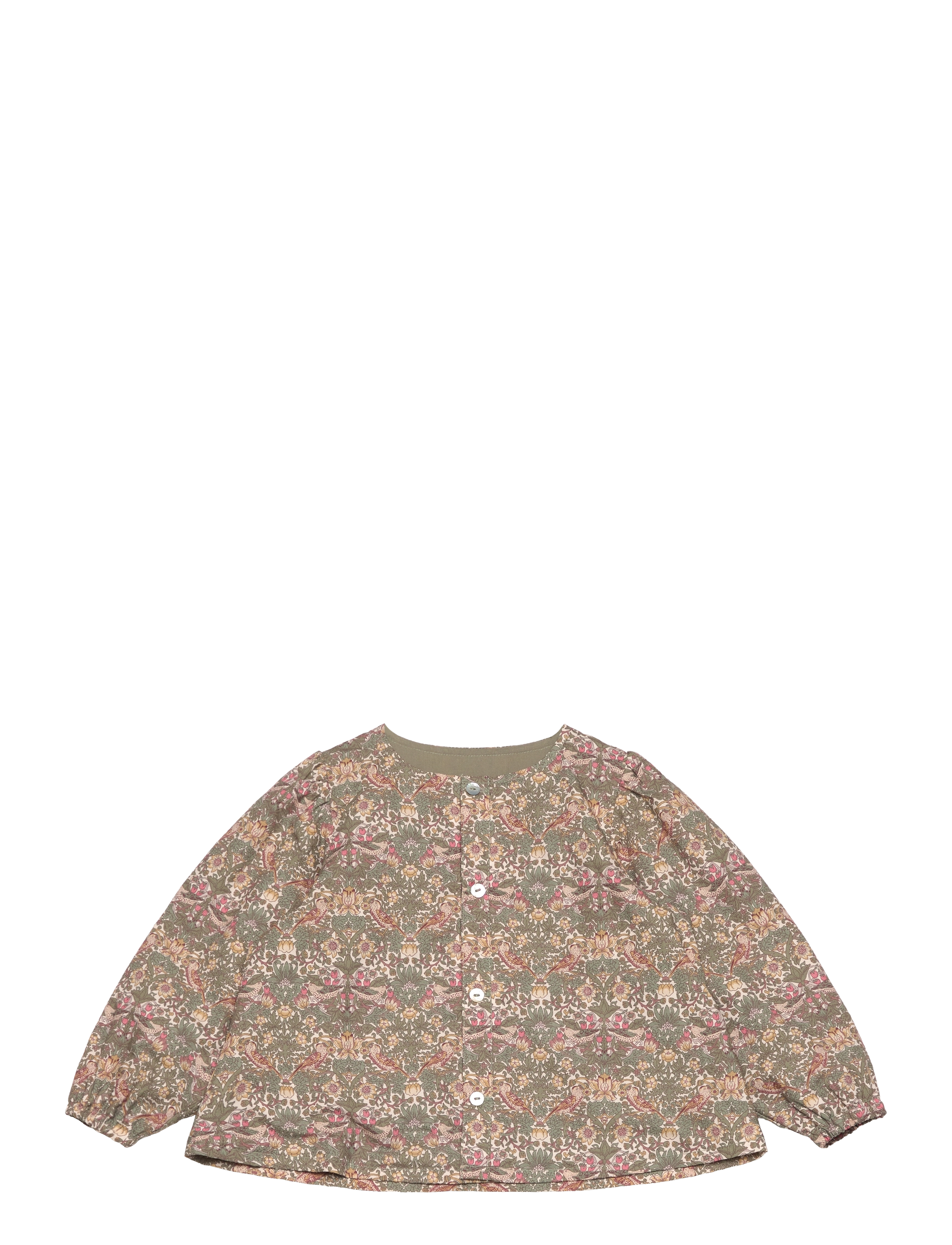 HUTTELIHUT Bluse In Liberty Fabric Khaki - 116 - Kinder