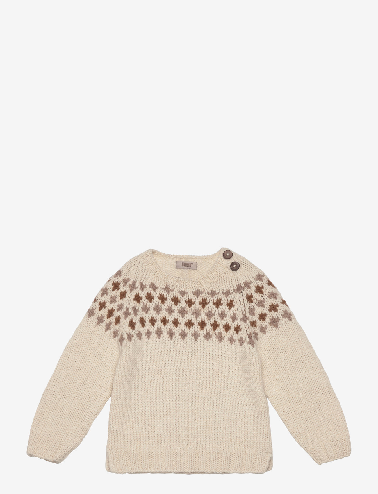 Huttelihut - Sweater Alpaca Wool Knit - off-white - 0