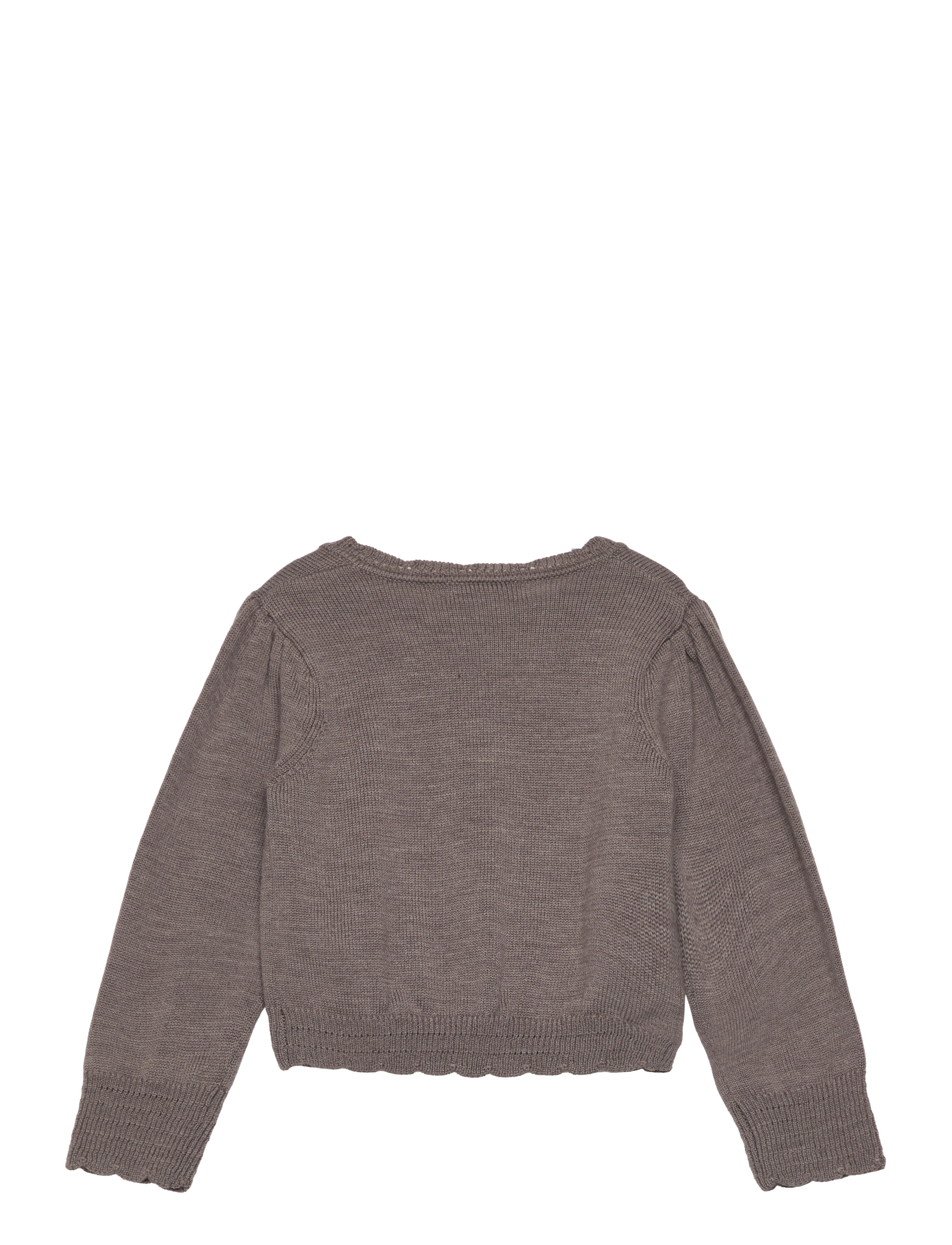 Huttelihut - Cardigan Wool Knit - brown melange - 1