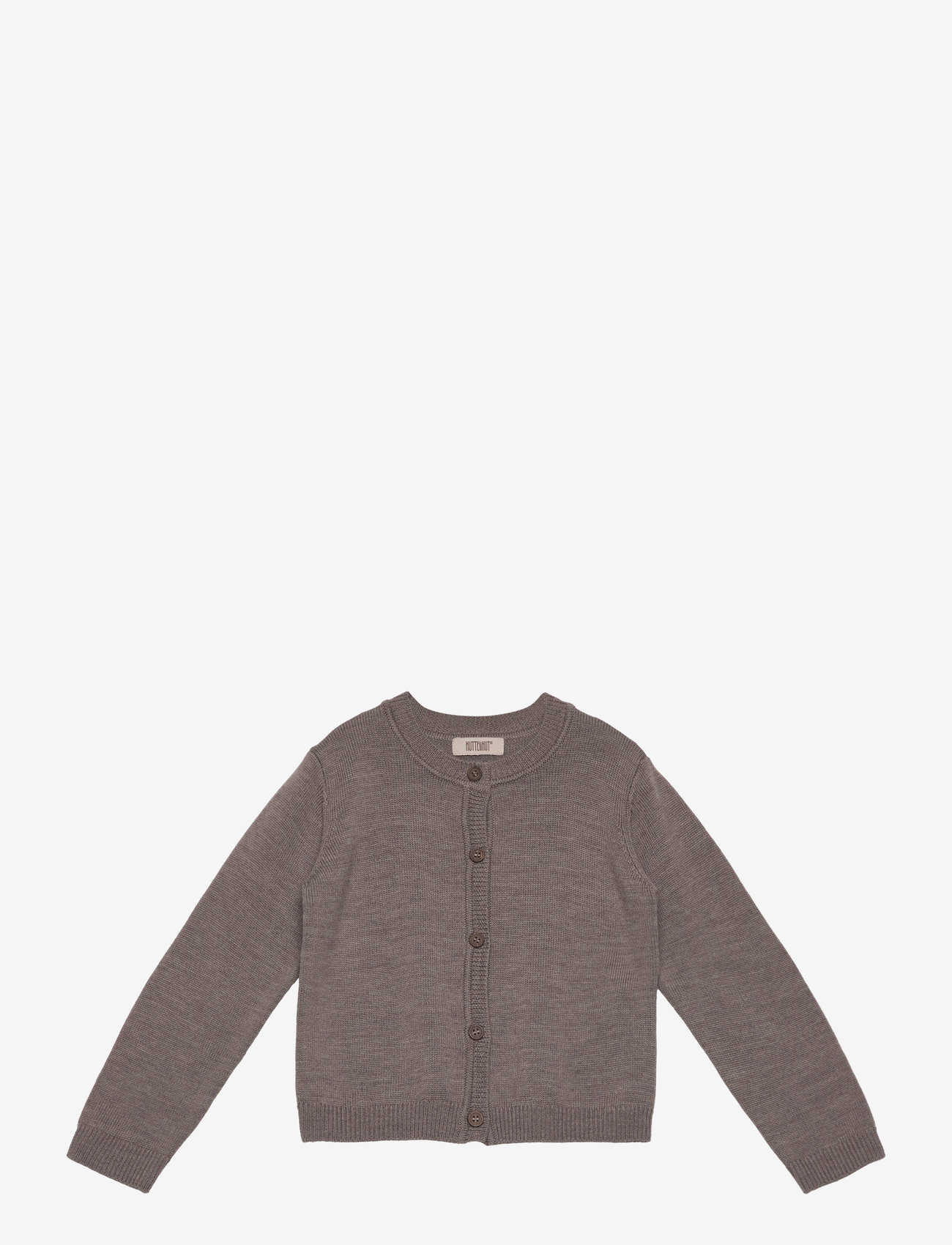 Huttelihut - Cardigan Wool Knit - brown melange - 0