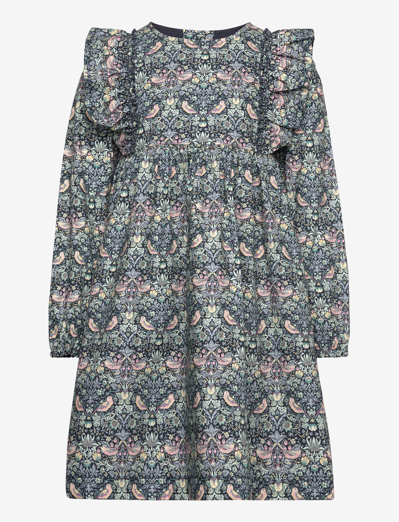 Huttelihut - Dress in Liberty Fabric - festklänningar - dark navy - 0