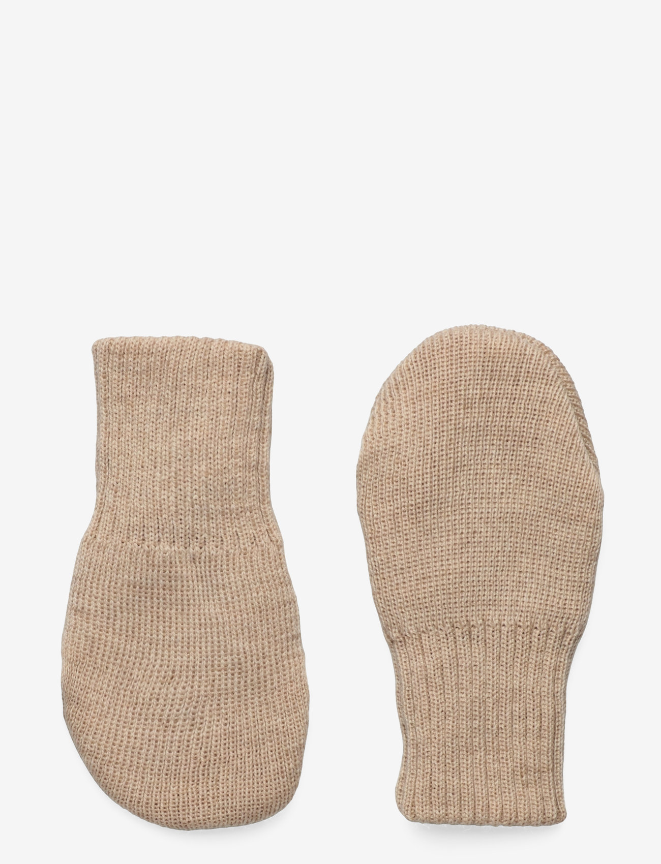 Huttelihut - Mittens Wool Knit - cement - 0