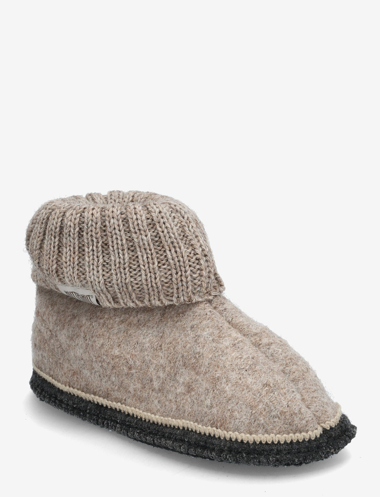 Huttelihut - Slippers Wool - camel melange - 0