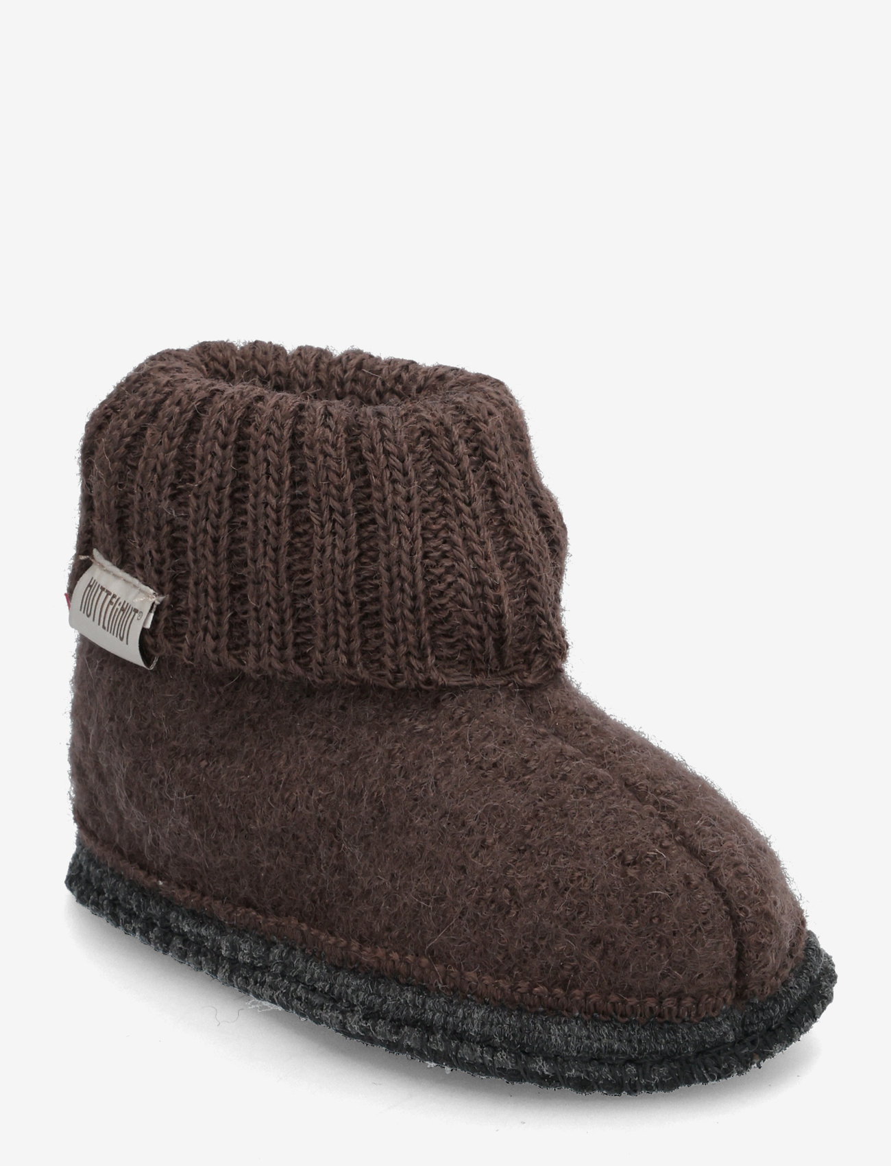 Huttelihut - Slippers Wool - coffee bean - 0