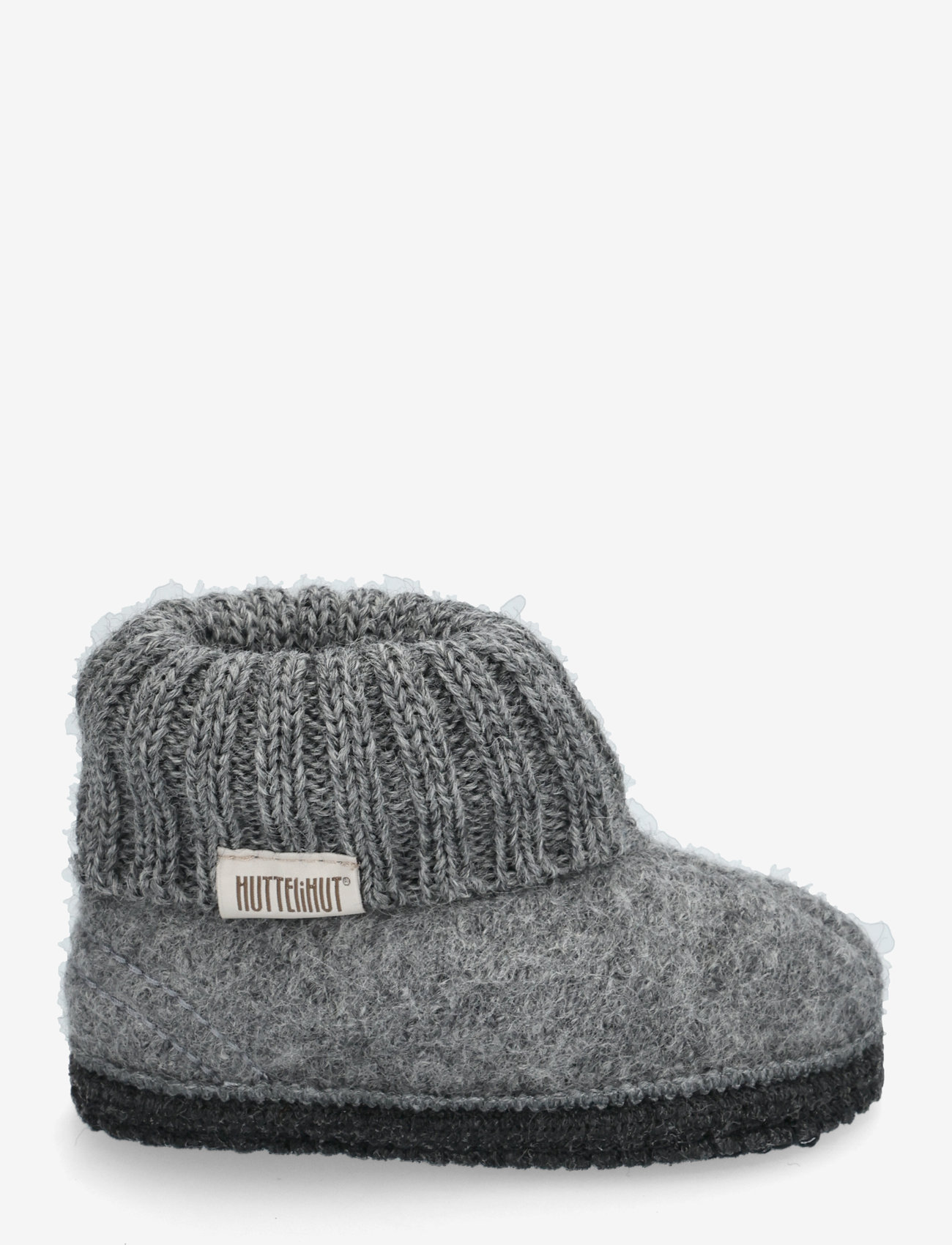 Huttelihut - Slippers Wool - medium grey melange - 1
