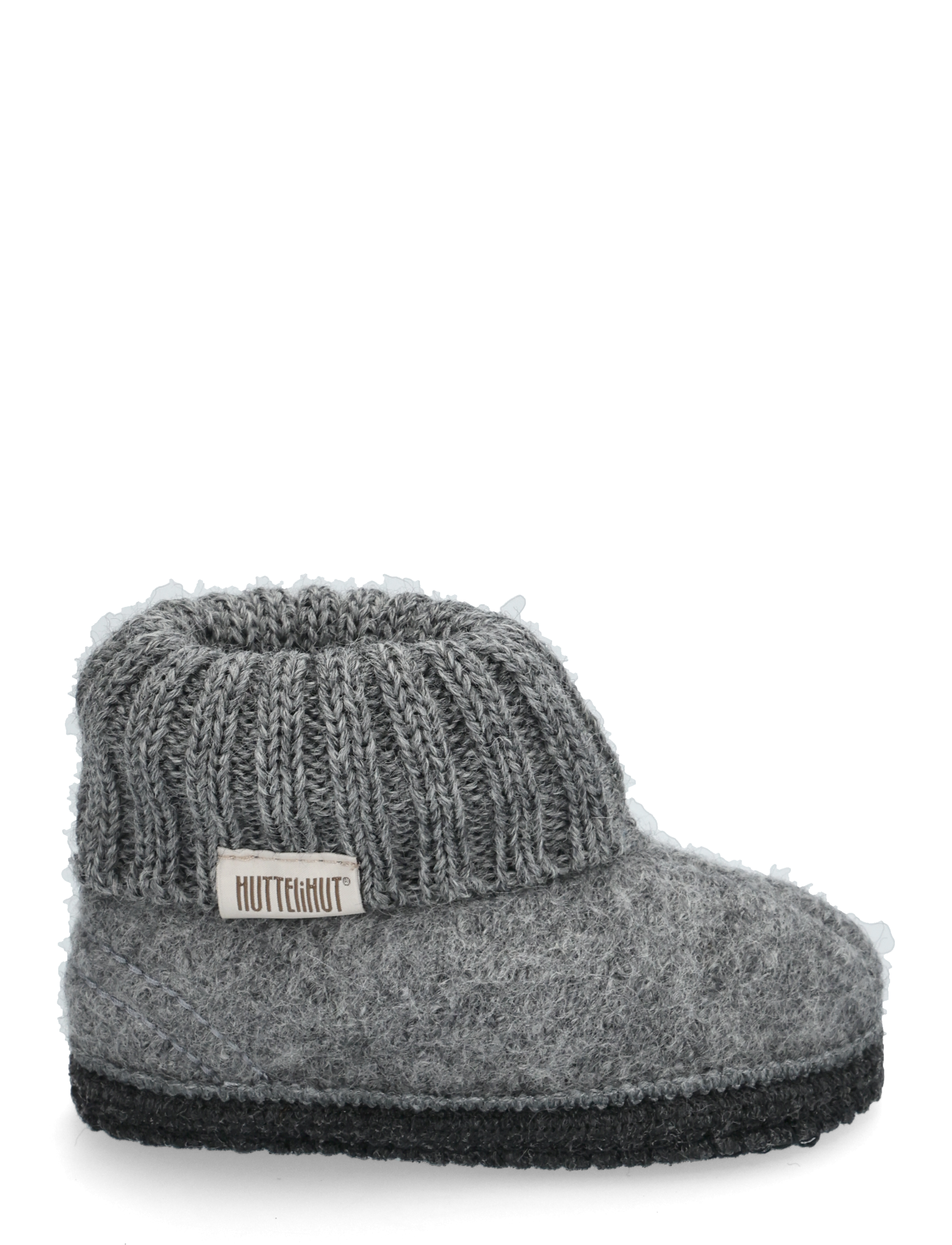 Huttelihut - Slippers Wool - medium grey melange - 1