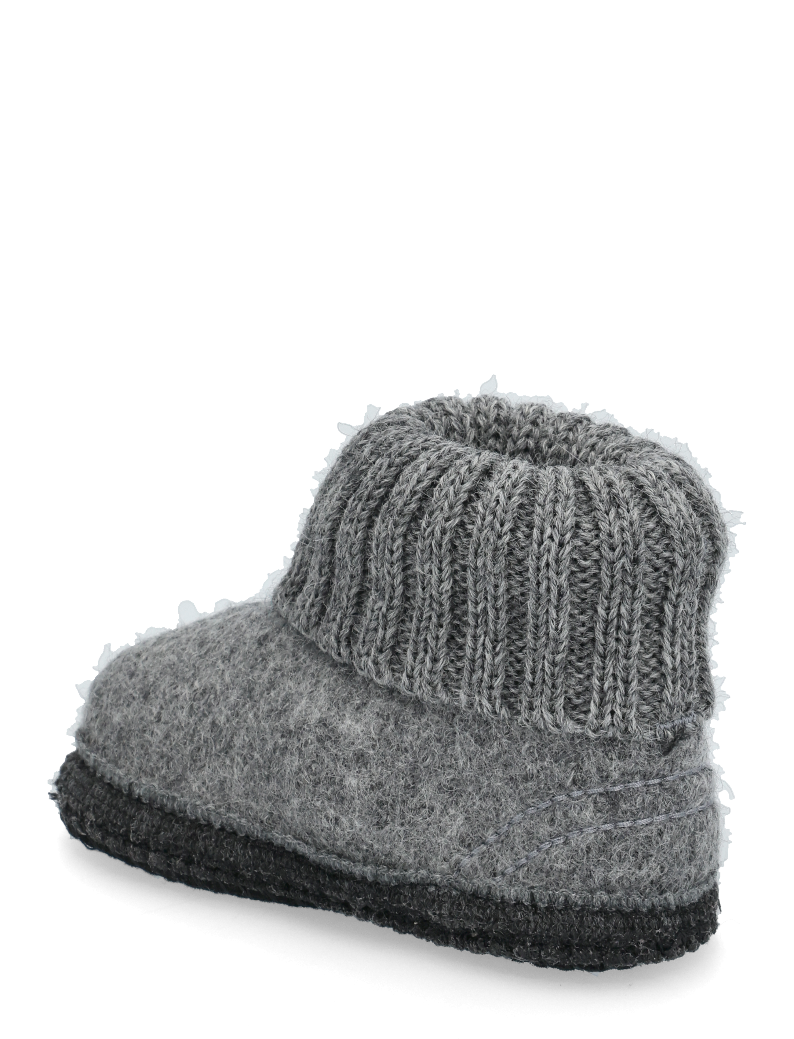 Huttelihut - Slippers Wool - medium grey melange - 2