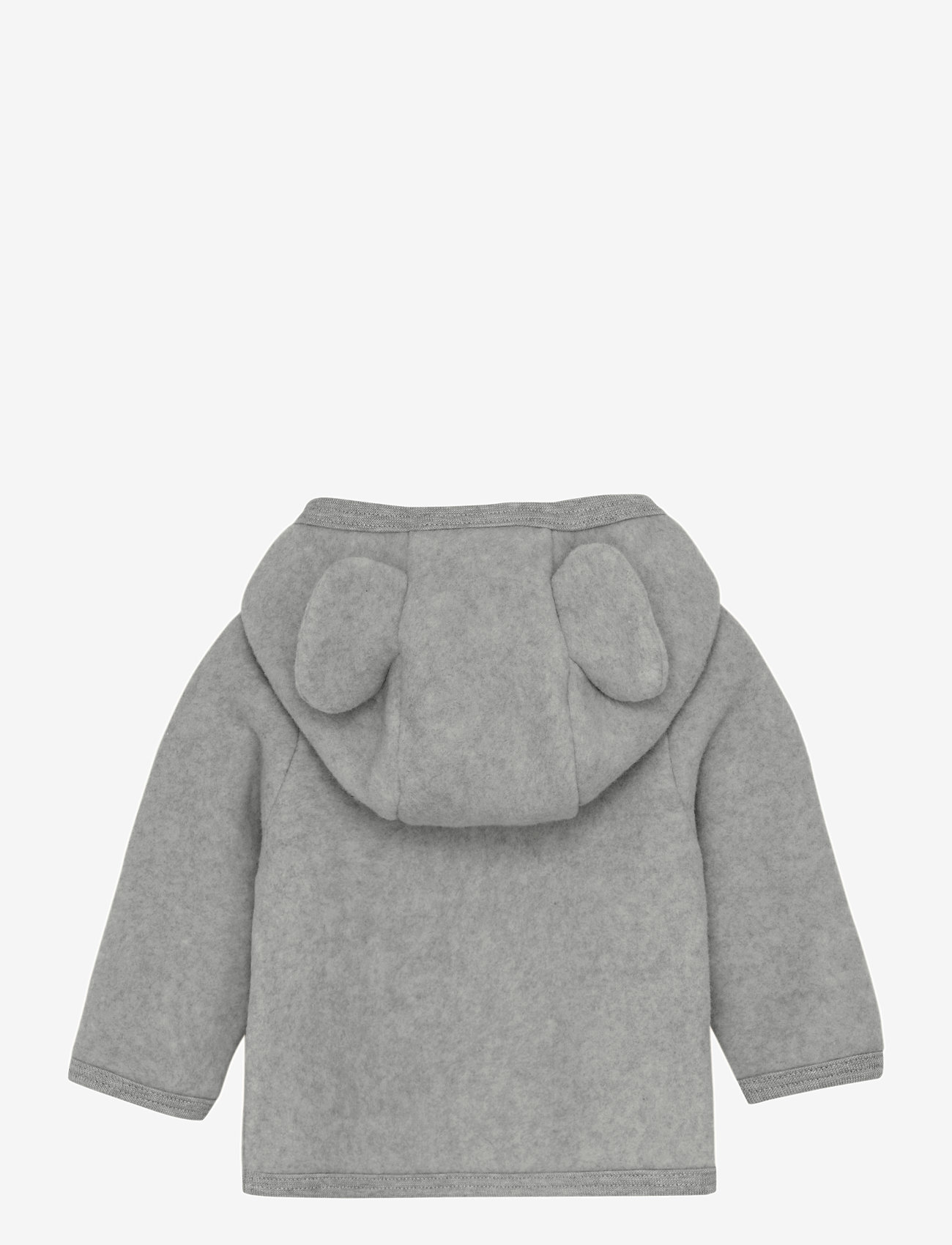 Huttelihut - Jacket Ears Cotton Fleece - light grey melange - 1