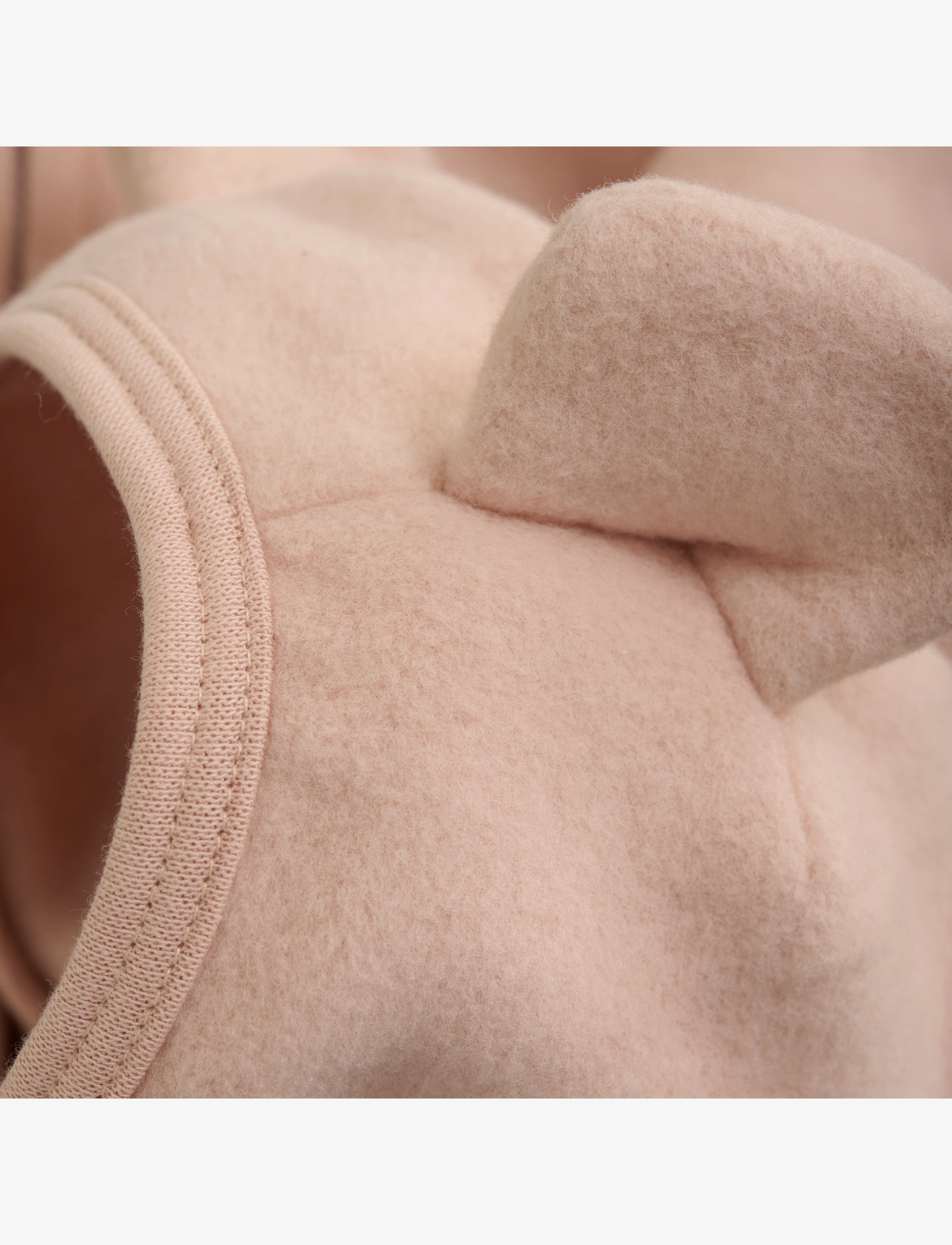 Huttelihut - Jacket Ears Cotton Fleece - mahogany rose - 2