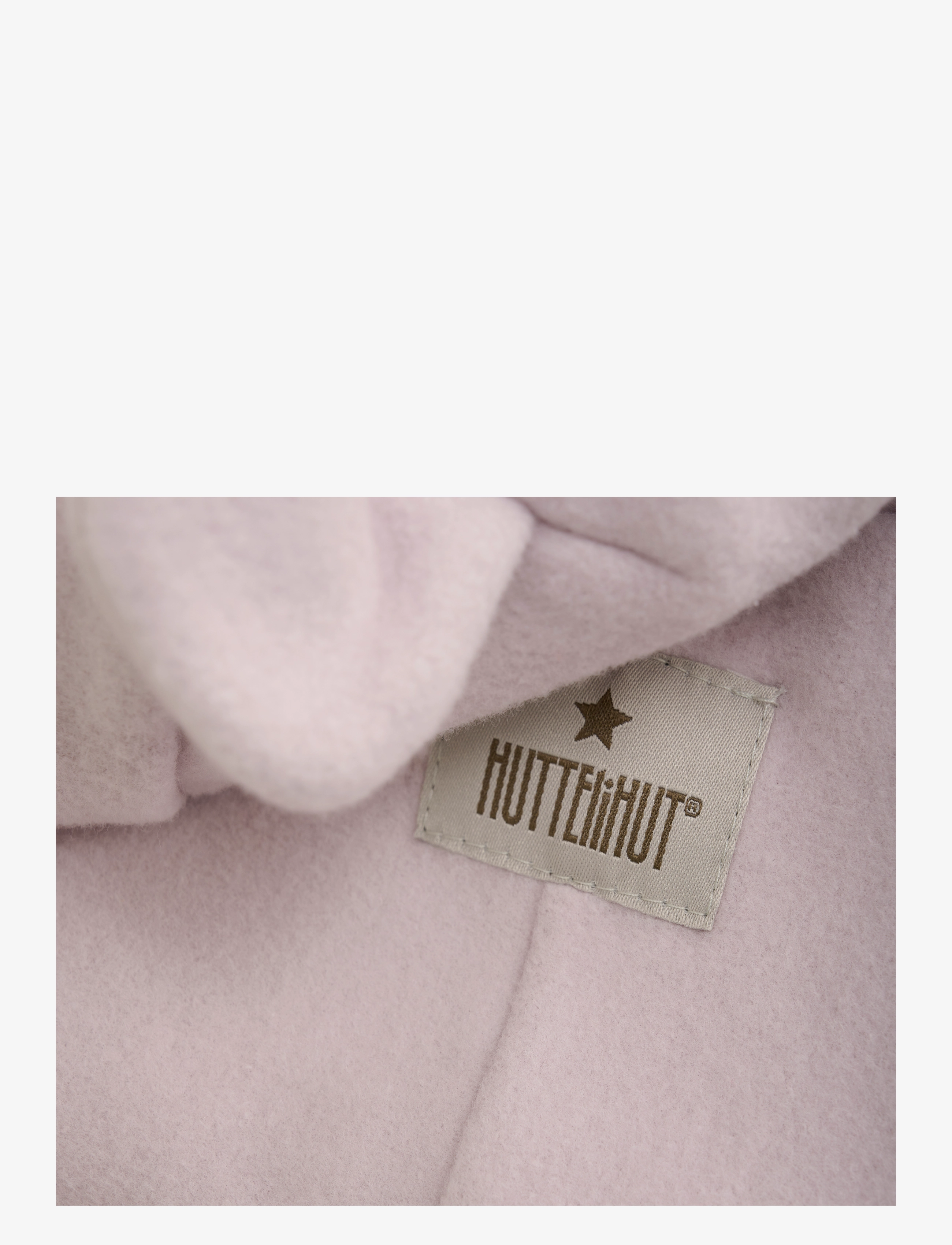 Huttelihut - Pram Suit Ears Cot. Fleece - cloud gray - 2