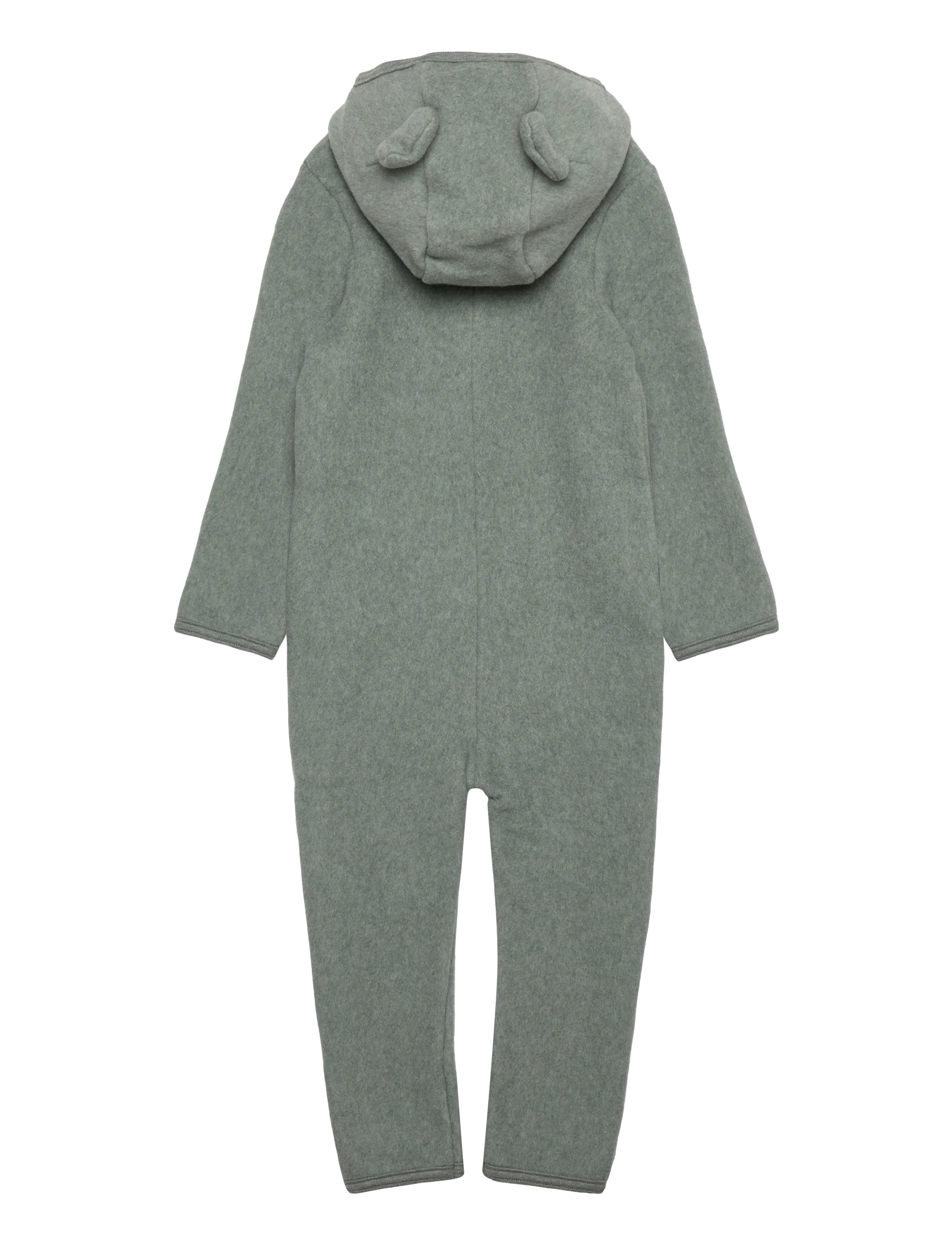Huttelihut - Pram Suit Ears Cot. Fleece - lily pad melange - 1