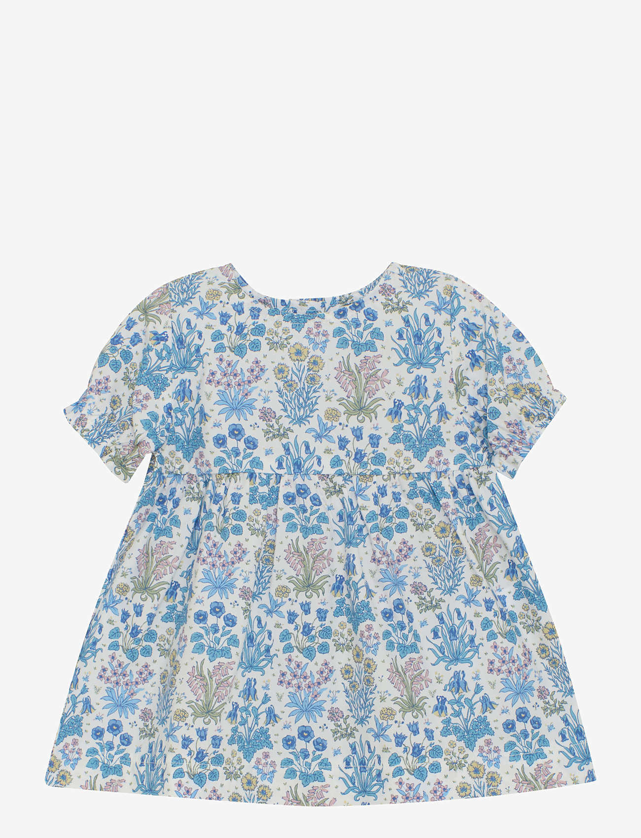 Huttelihut - Dress SS in Liberty Fabric - kurzärmelige babykleider - soft chambray - 0