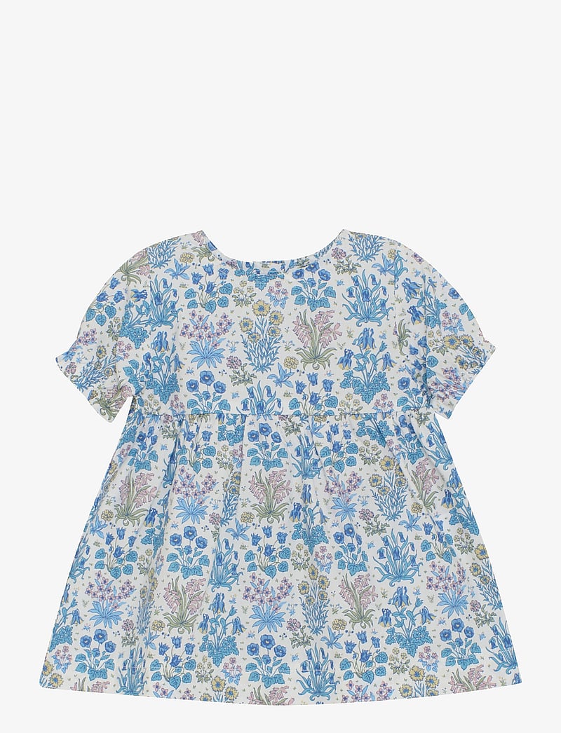 Huttelihut - Dress SS in Liberty Fabric - kurzärmelige babykleider - soft chambray - 0