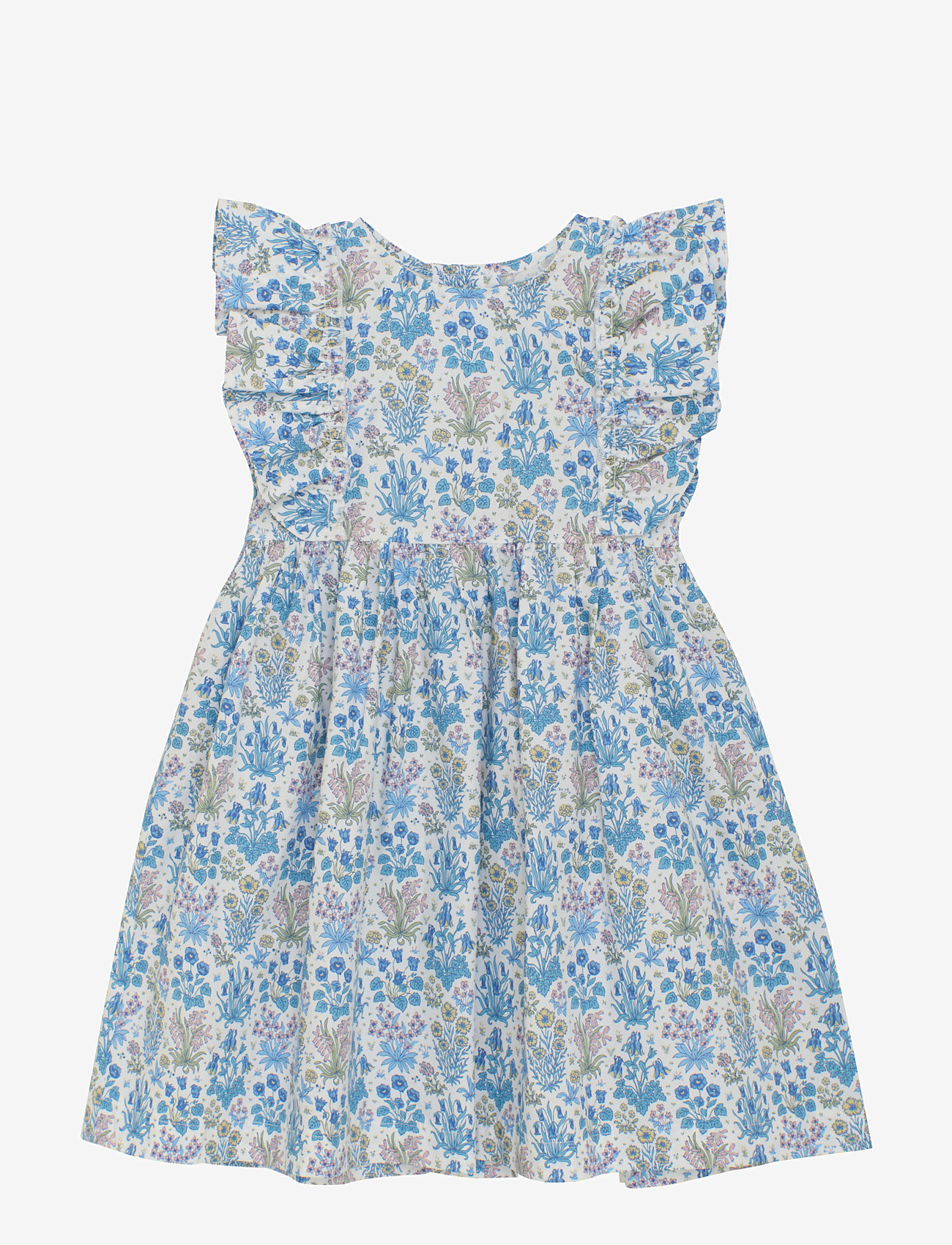 Huttelihut - Dress SS in Liberty Fabric - Ärmlösa vardagsklänningar - soft chambray - 0